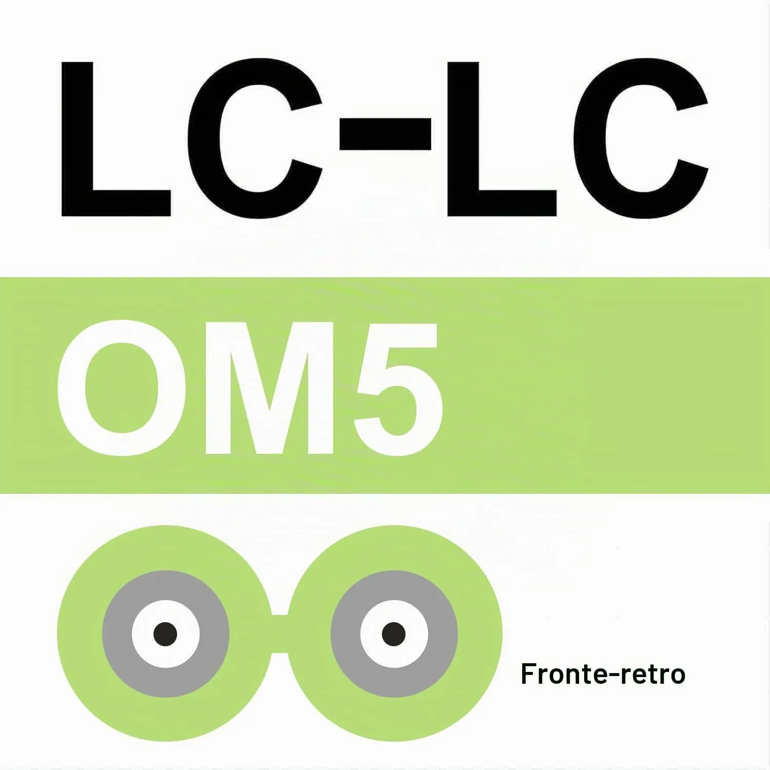 10Gtek OM5 LC a LC Cavo Fibra Ottica - 1G/10G/40G/100G Multi-Mode Jumper Duplex MMF 50/125μm LSZH Fiber Optic Cord, Green, 1-Meter(3.3-ft) - immagine 5