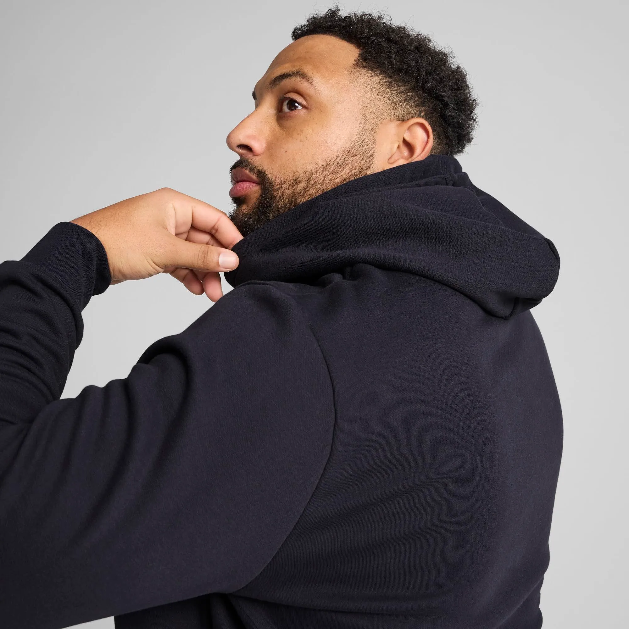 Puma Ess No. 1 Logo Hoodie FL, Felpe con Cappuccio Uomo, New Navy, - immagine 5