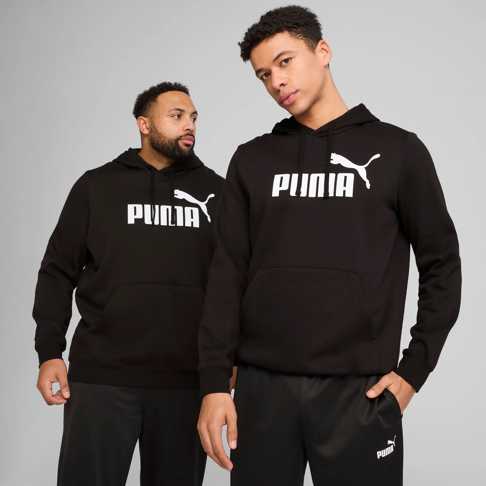 Puma Ess No. 1 Logo Hoodie FL, Felpe con Cappuccio Uomo, Puma Black, - immagine 2