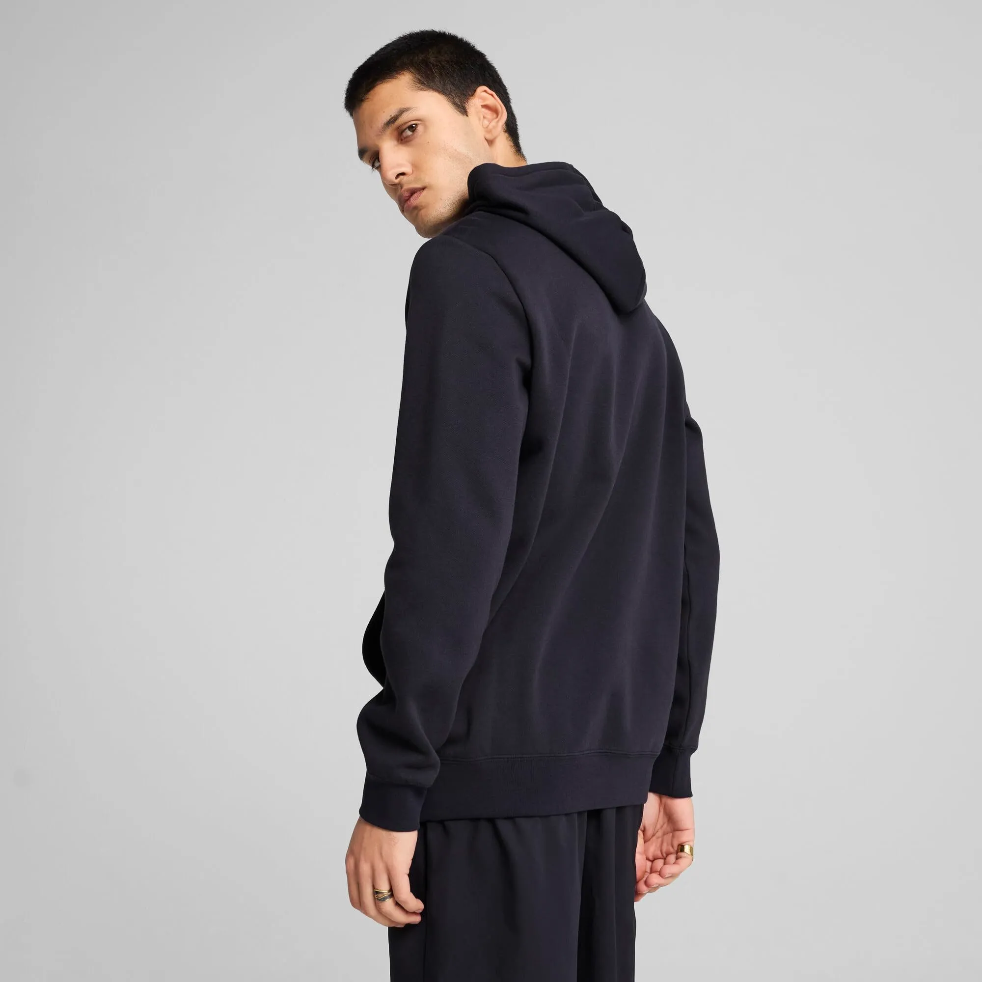 Puma Ess No. 1 Logo Hoodie FL, Felpe con Cappuccio Uomo, New Navy, - immagine 6