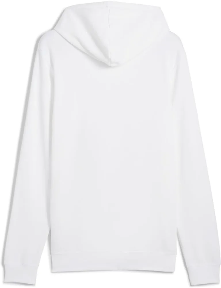 Puma Ess No. 1 Logo Hoodie FL, Felpe con Cappuccio Uomo, Puma White, - immagine 4