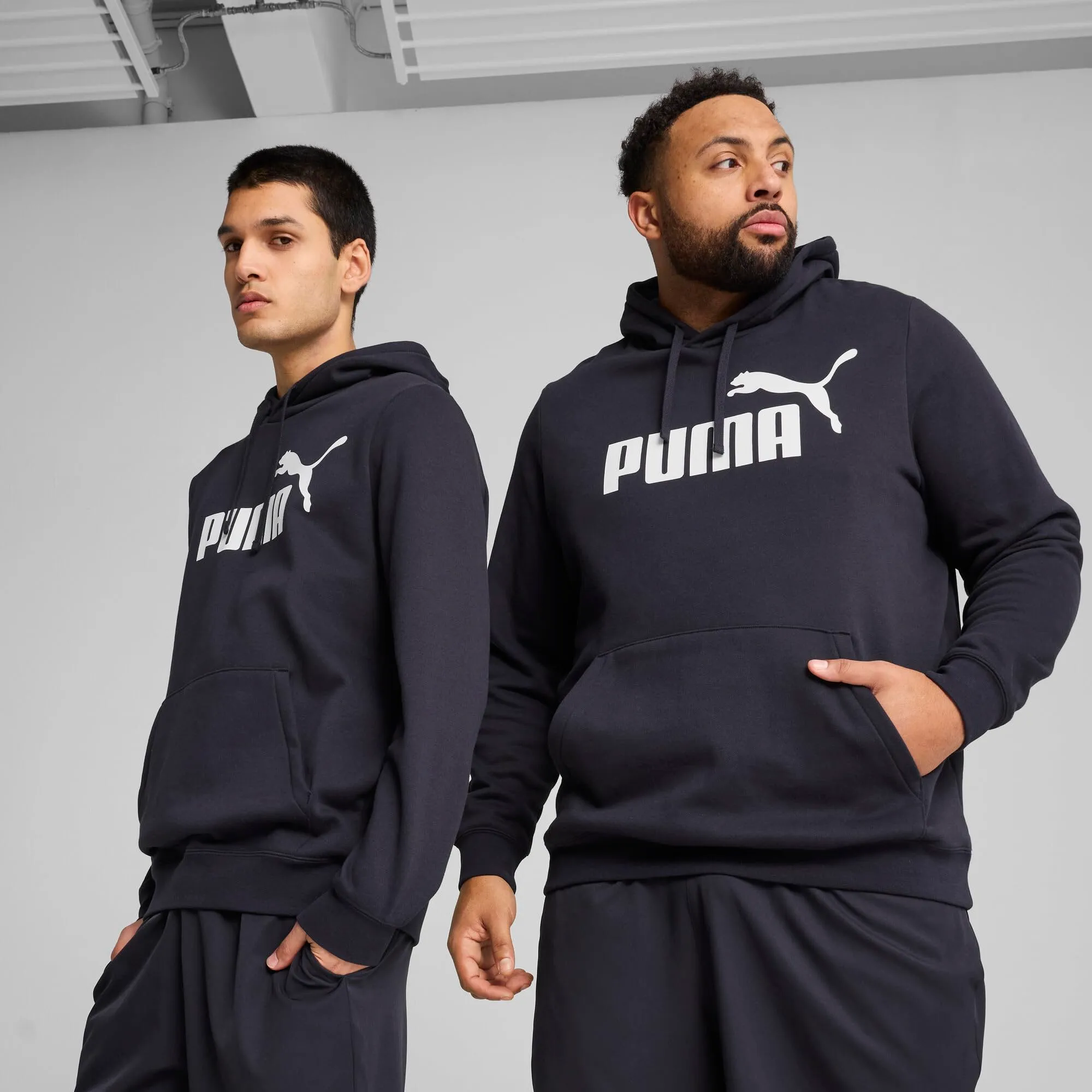 Puma Ess No. 1 Logo Hoodie FL, Felpe con Cappuccio Uomo, New Navy, - immagine 2