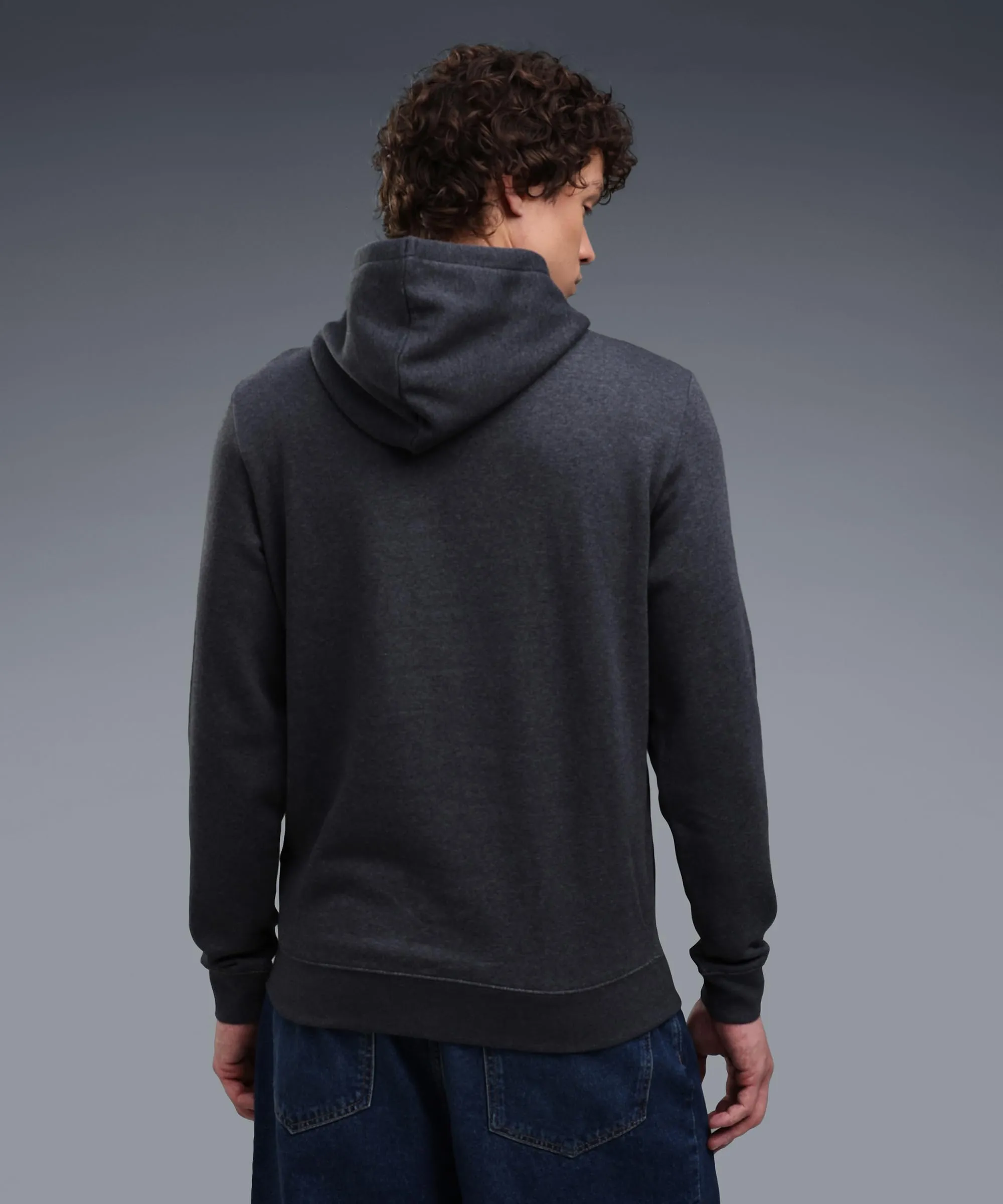 PUMA Felpa con Cappuccio Essentials con Logo N. 1 da Uomo L, Dark Gray Heather - immagine 5
