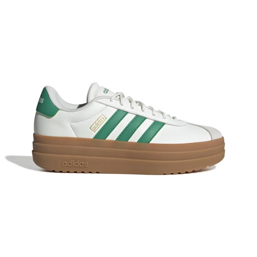 adidas JQ5643 - Sneaker da donna con plateau vegan, White Court Green Gold Metallic, 36 EU - immagine 3