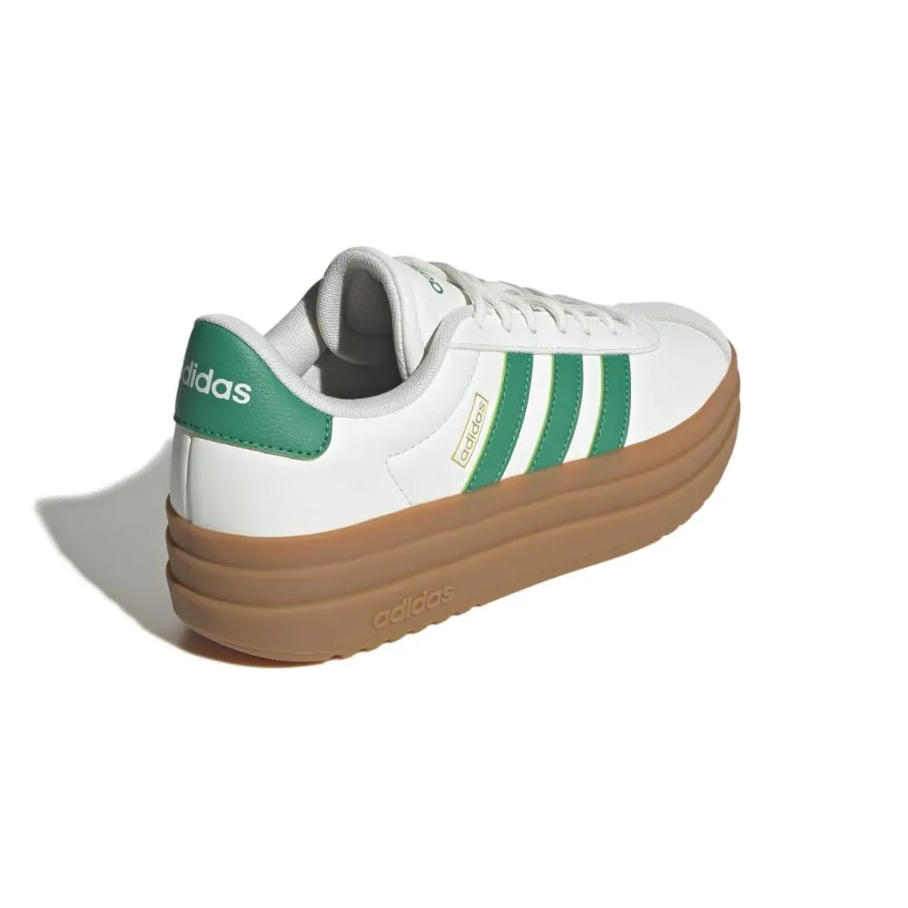 adidas JQ5643 - Sneaker da donna con plateau vegan, White Court Green Gold Metallic, 36 EU - immagine 8