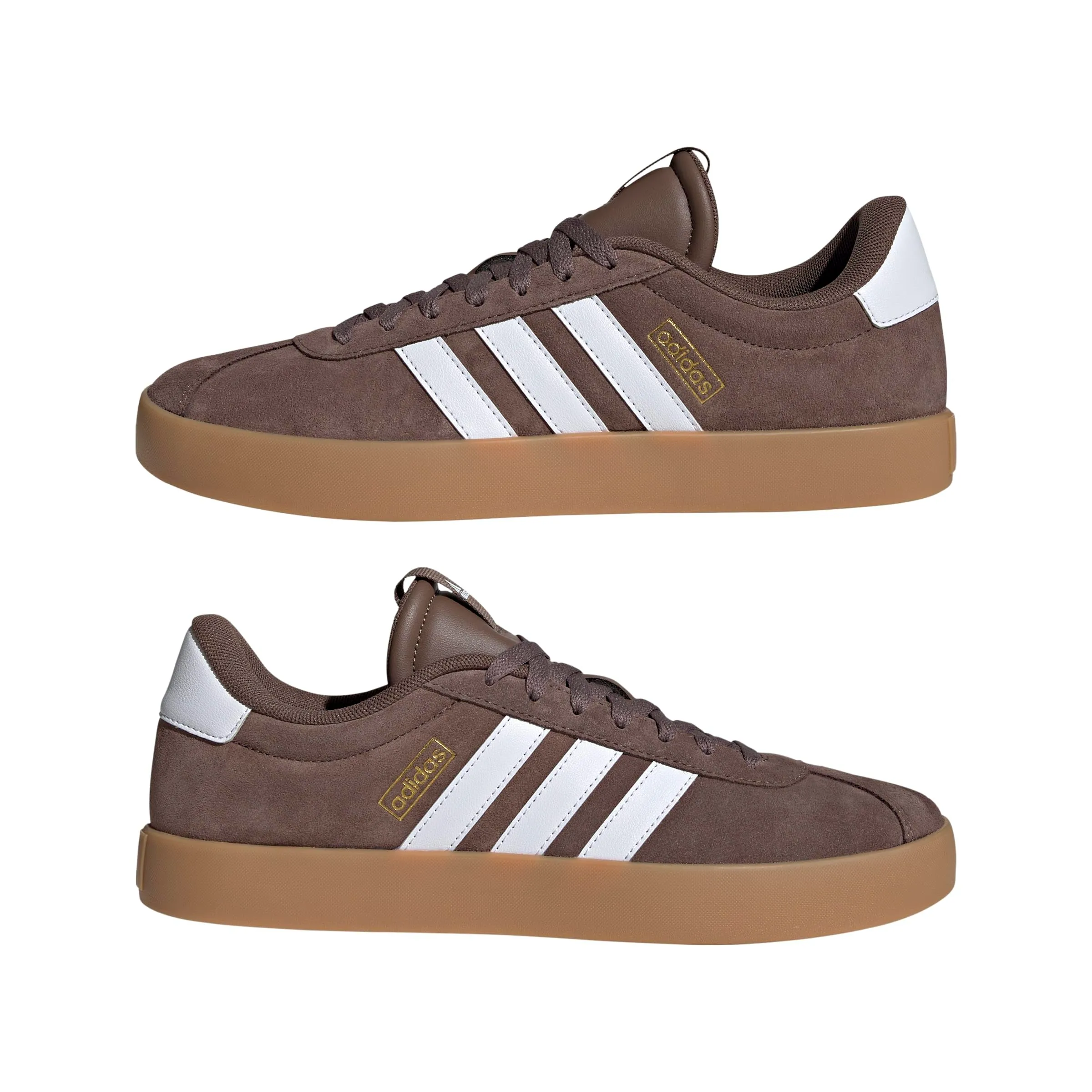 adidas Sneaker Uomo Vl Court 3.0, Earth Strata Oro Bianco Metallizzato, 39 1/3 EU - immagine 7