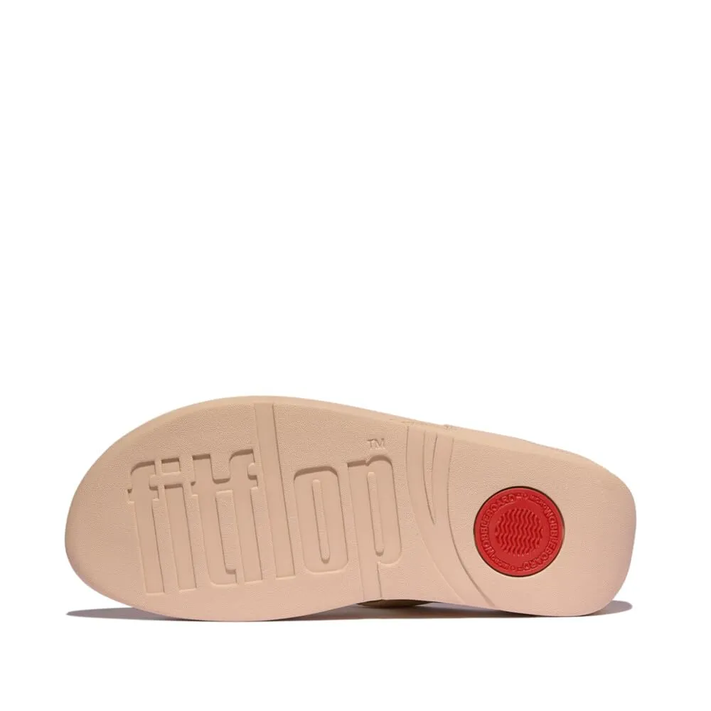 Fitflop Lulu Leather Toepost, Sandali Donna, Beige 2, 42 EU - immagine 6