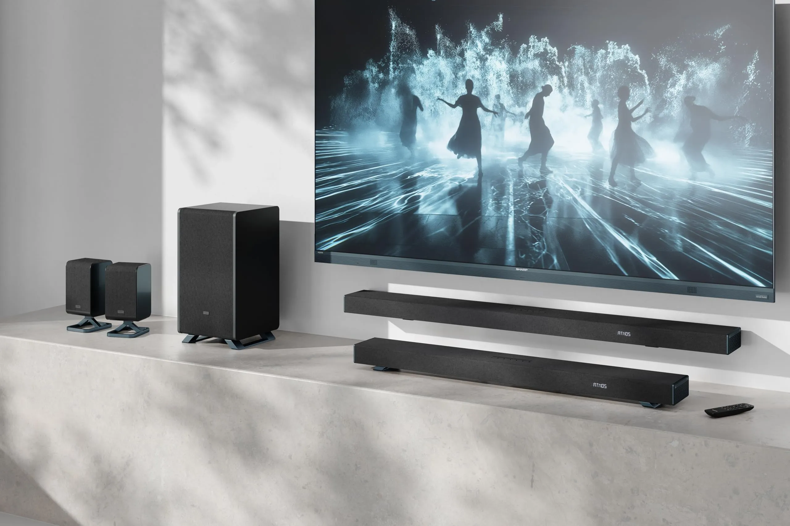 Sharp Q Soundbar per TV HT-SBW55121(BK) – Nero – 650W 5.1.2 Dolby Atmos - immagine 2