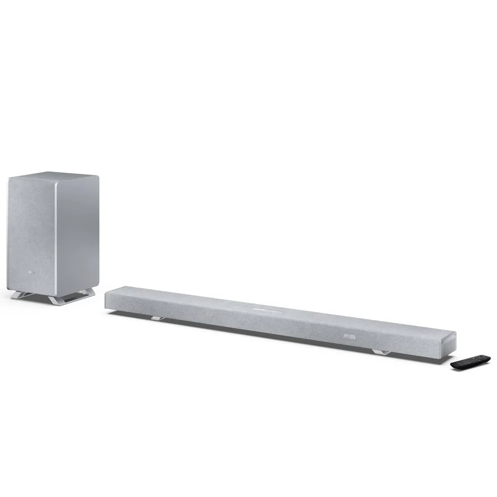 Sharp Q Soundbar per TV HT-SBW55121(SL) – Argento – 650W 5.1.2 Dolby Atmos - immagine 1