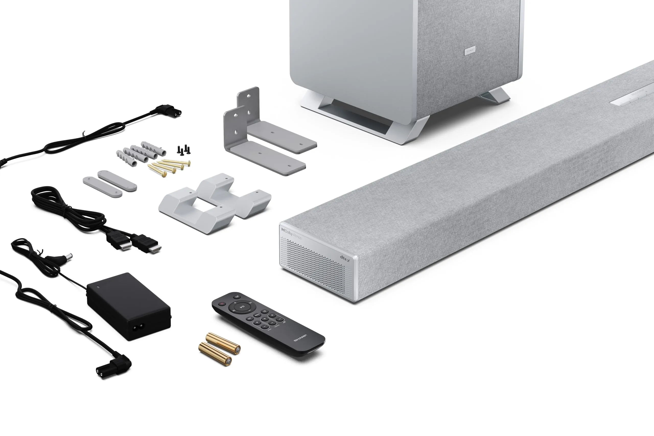 Sharp Q Soundbar per TV HT-SBW55121(SL) – Argento – 650W 5.1.2 Dolby Atmos - immagine 8