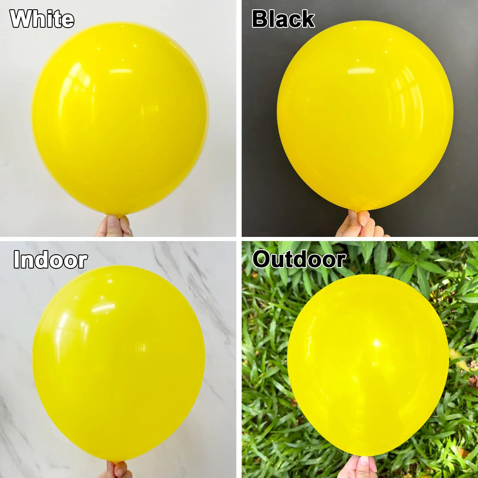 Unisun Palloncini Gialli, 50 Pezzi 12 Pollici Palloncini Gialli Opachi - immagine 3