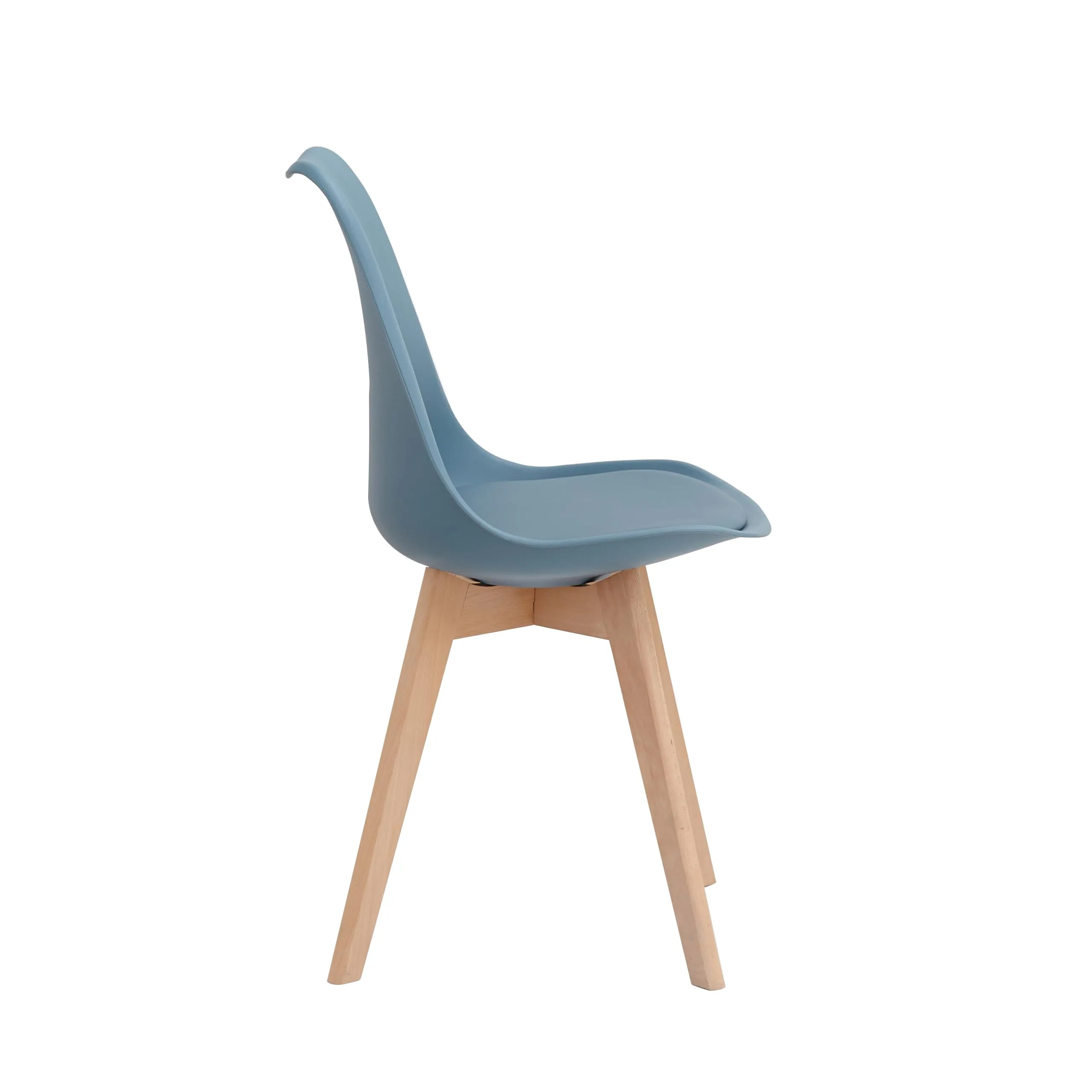 JZGORC Set di 4 Sedie da Sala da Pranzo, Sedie da Cucina Nordica, Sedie da Ufficio con Gambe in Faggio Massello per Camera da Letto, Soggiorno, Cucina - Blu Scuro - immagine 8