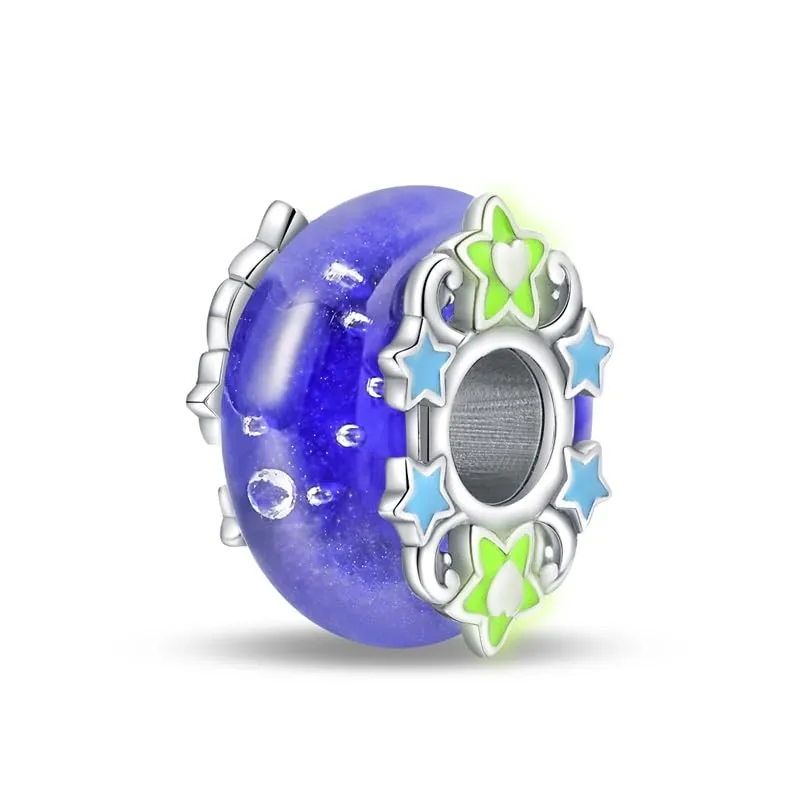 QIKAOLA Ciondolo Bead Charm Perline in argento sterling S925 per bracciali e collane europee per donne - immagine 1