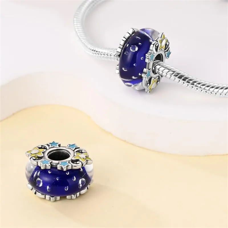 QIKAOLA Ciondolo Bead Charm Perline in argento sterling S925 per bracciali e collane europee per donne - immagine 5