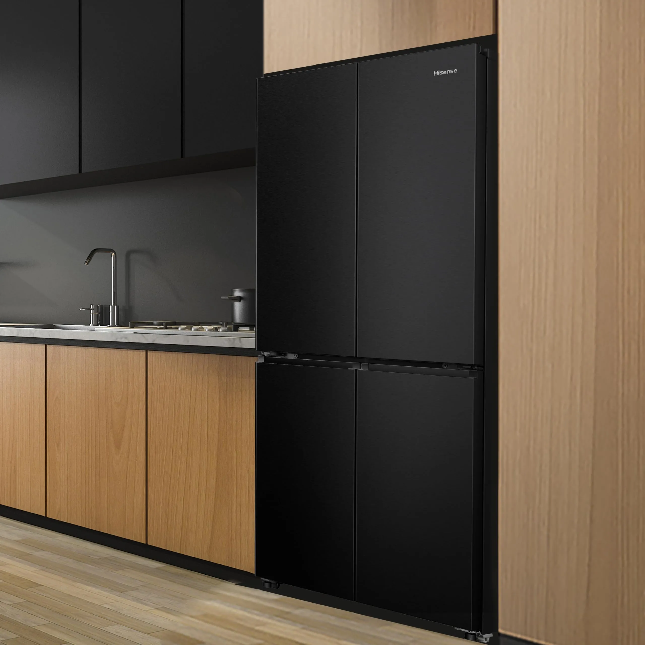 Hisense RQ5P470SAFE Frigorifero Americano Quattro Porte, 483 Litri, Total No Frost, WiFi, Metal Tech Cooling, Controllo Touch, Classe E, Inox Nero - immagine 10