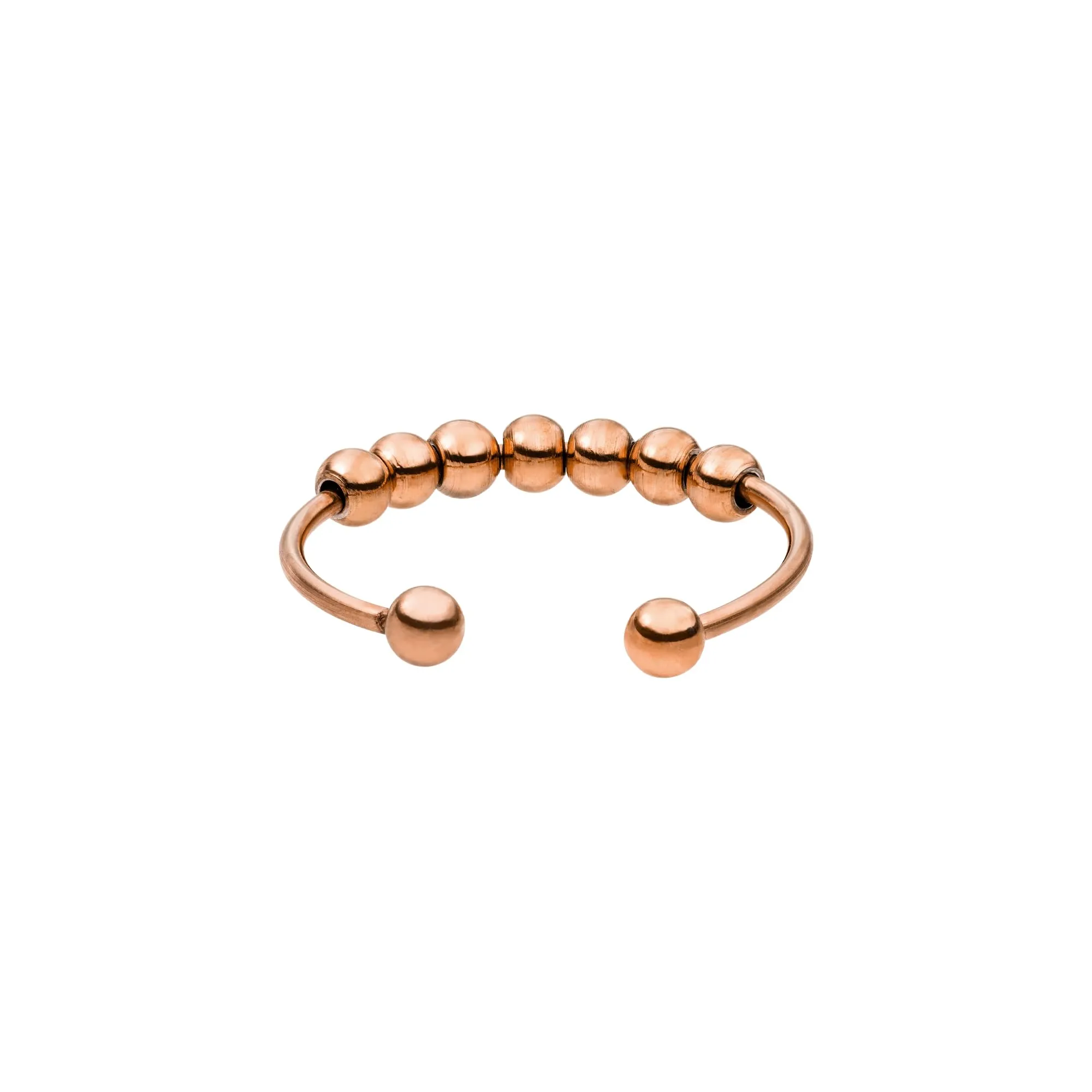 Purelei Antistress Anello Shade (oro rosa) – Anello antistress donna in acciaio inossidabile resistente – Waterproof – Misura 50-60 – Anelli di moda per il tuo look personalizzato - immagine 1