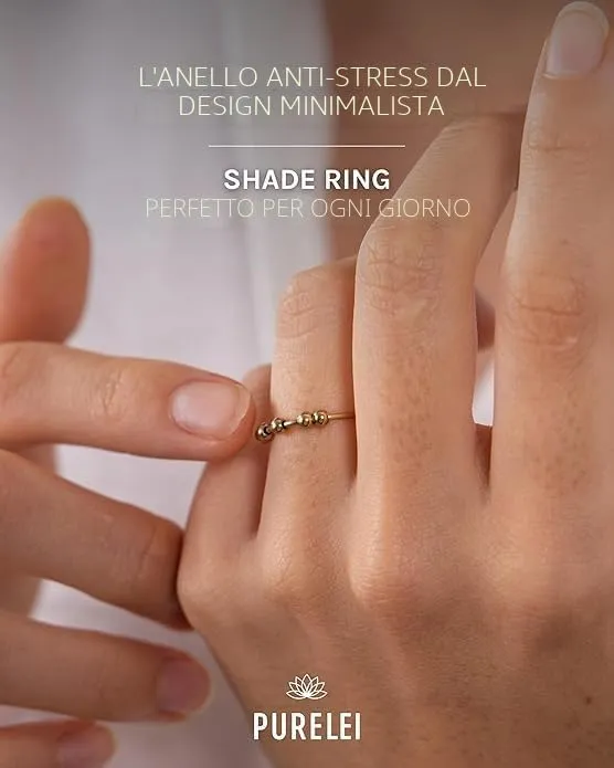 Purelei Antistress Anello Shade (oro rosa) – Anello antistress donna in acciaio inossidabile resistente – Waterproof – Misura 50-60 – Anelli di moda per il tuo look personalizzato - immagine 5