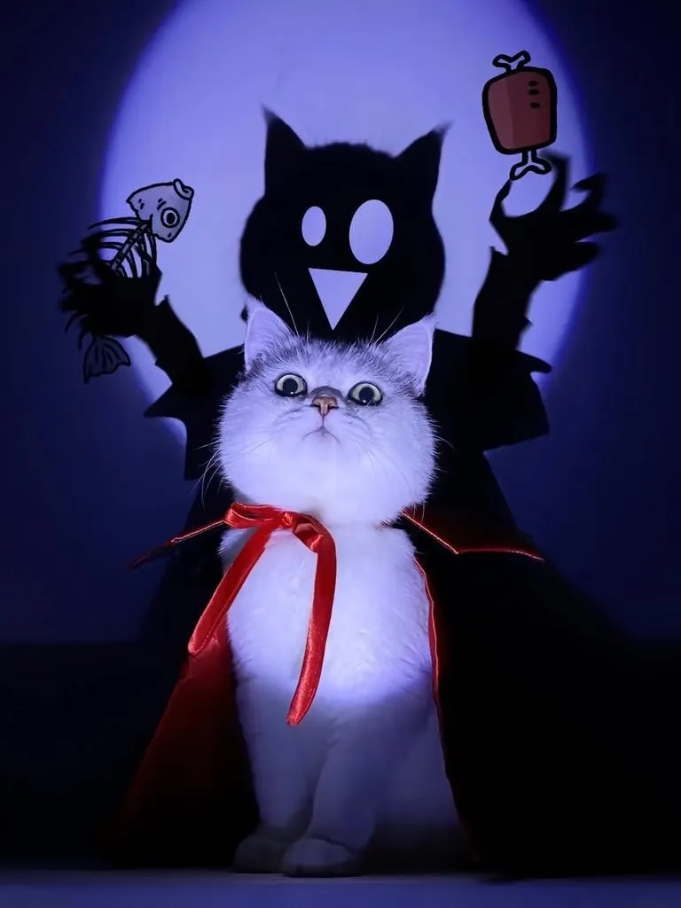 SULOLI Costume Animali Halloween,Mantello per Animali Domestici - immagine 7