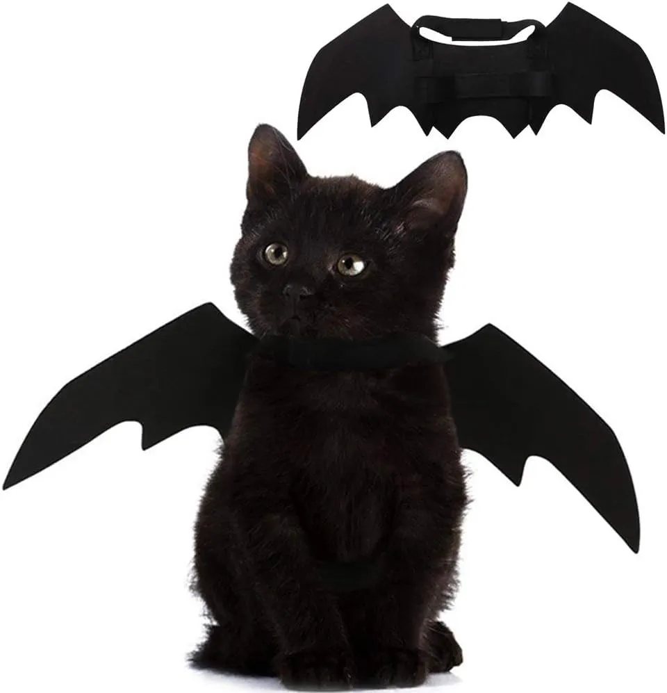 SULOLI Costume Animali Halloween,Abbigliamento Pipistrello per Cane Gatto - immagine 1