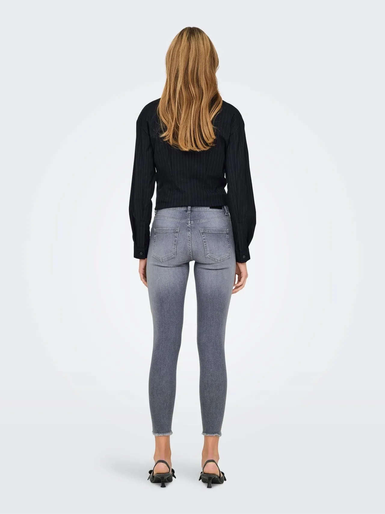 ONLY Onlblush Mid Skin Ank RW DNM Tai270 Noos, Denim Grigio Medio, (S) W x 32L - immagine 2