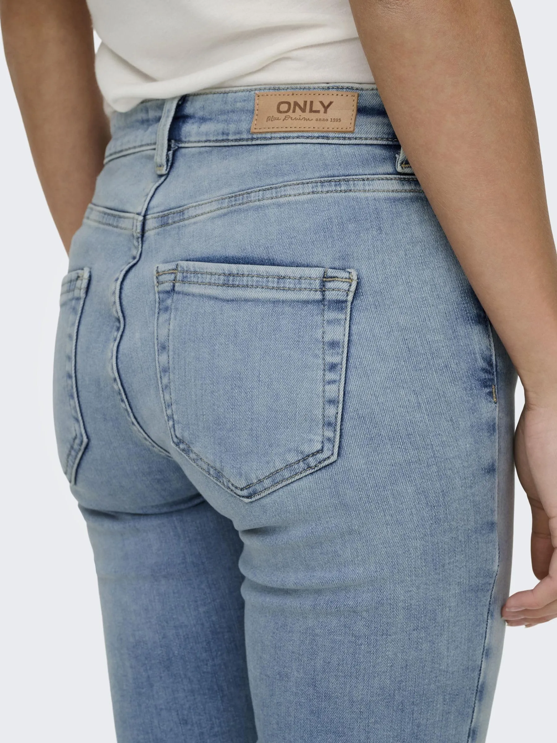 ONLY ONLBLUSH Vita Media Skinny Fit Lunghezza alla Caviglia Jeans Blu M/32 - immagine 7