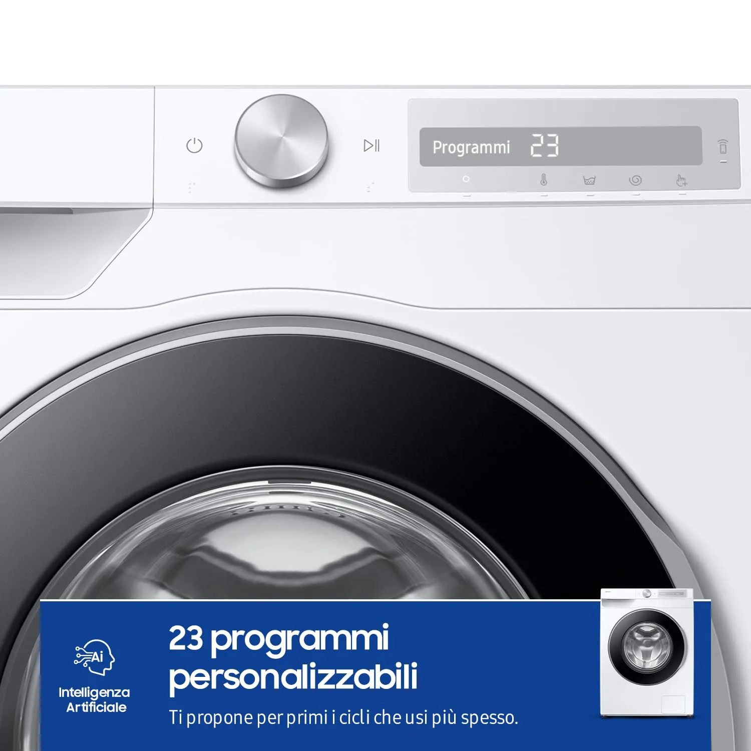 Samsung Lavatrice AI Control WW11DG6B85LH/U3 Libera installazione, 11 Kg, Wifi, Ecodosatore, Super Speed, Vapore, Carica Frontale, 60l x 85h x 60p cm - immagine 7