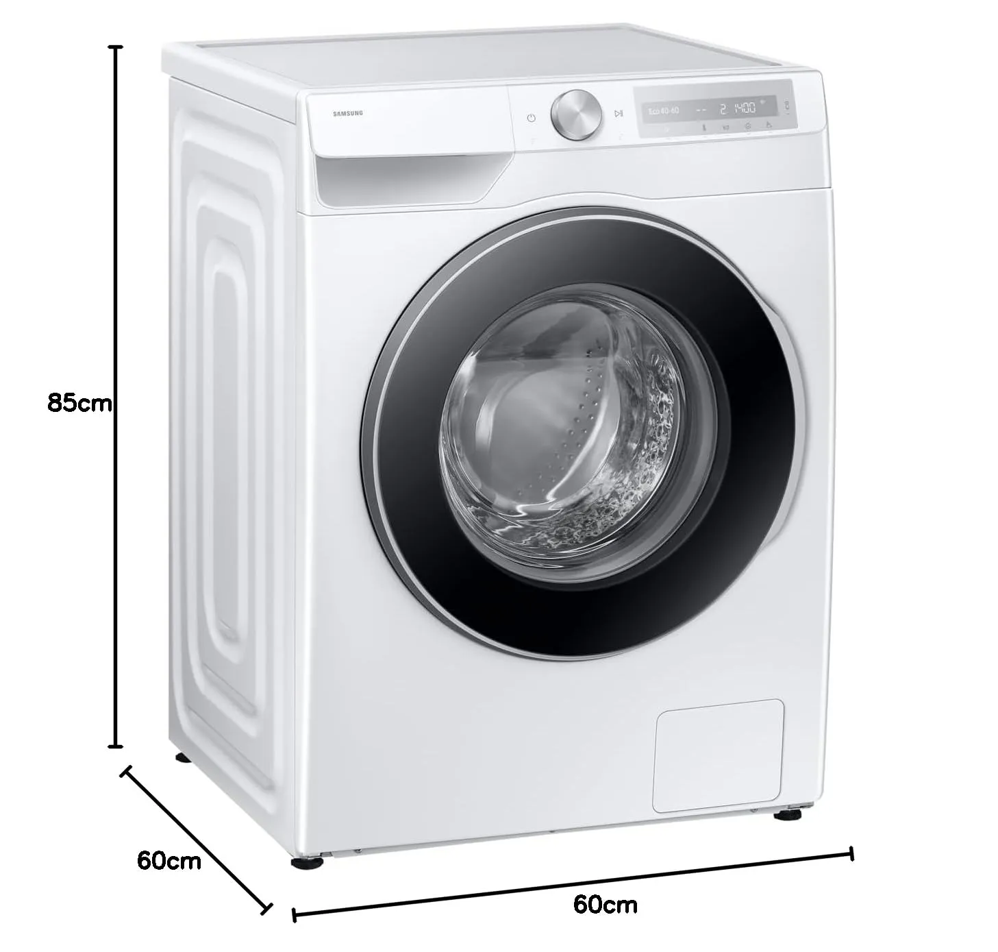 Samsung Lavatrice AI Control WW11DG6B85LH/U3 Libera installazione, 11 Kg, Wifi, Ecodosatore, Super Speed, Vapore, Carica Frontale, 60l x 85h x 60p cm - immagine 8