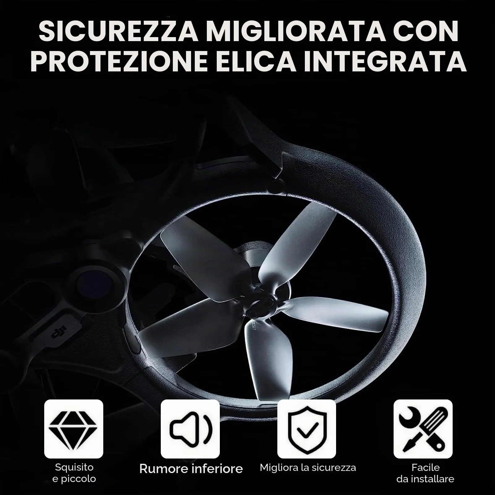 Bocguy Avata Eliche, 4 Pcs Eliche Avatar 2925S con 10 Viti & Cacciavite, Accessori Avata per Sostituzione Drone, Rumore & Stabile - immagine 6