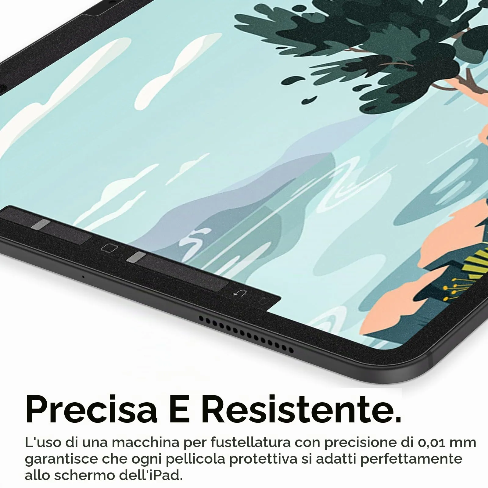 [2 Unità] Protezione Schermo Effetto Carta per iPad Air 13 Pollici M3/M2 (7a/6a Gen. 2025/2024), Protettore Schermo in PET Carta Opaca, Antiriflesso/Anti-impronte, Perfetto per Scrivere e Disegnare - immagine 6
