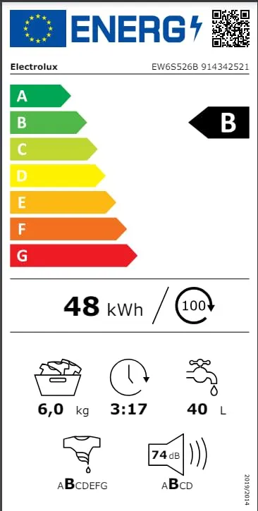 Electrolux Lavatrice Slim 6 kg 1151 giri EW6S526B Bianca - immagine 6