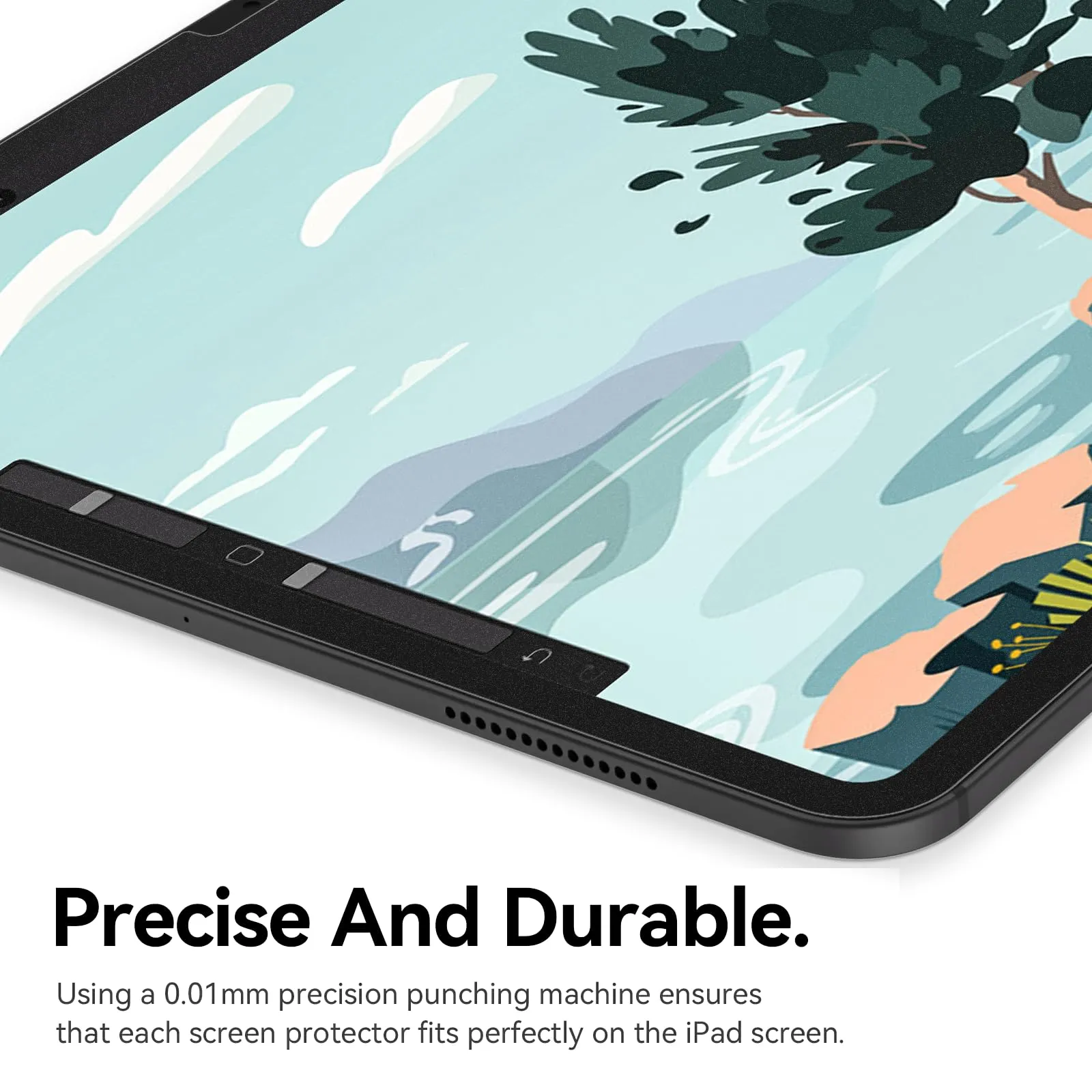 [2 Unità] Protezione Schermo Effetto Carta per iPad Pro 11 Pollici M4/M5 (2024/2025 5a/6a Gen.), Protezione Schermo in PET Carta Opaca, Anti-Rifletto/Anti-impronte, Scrivere e Disegnare Perfettamente - immagine 6