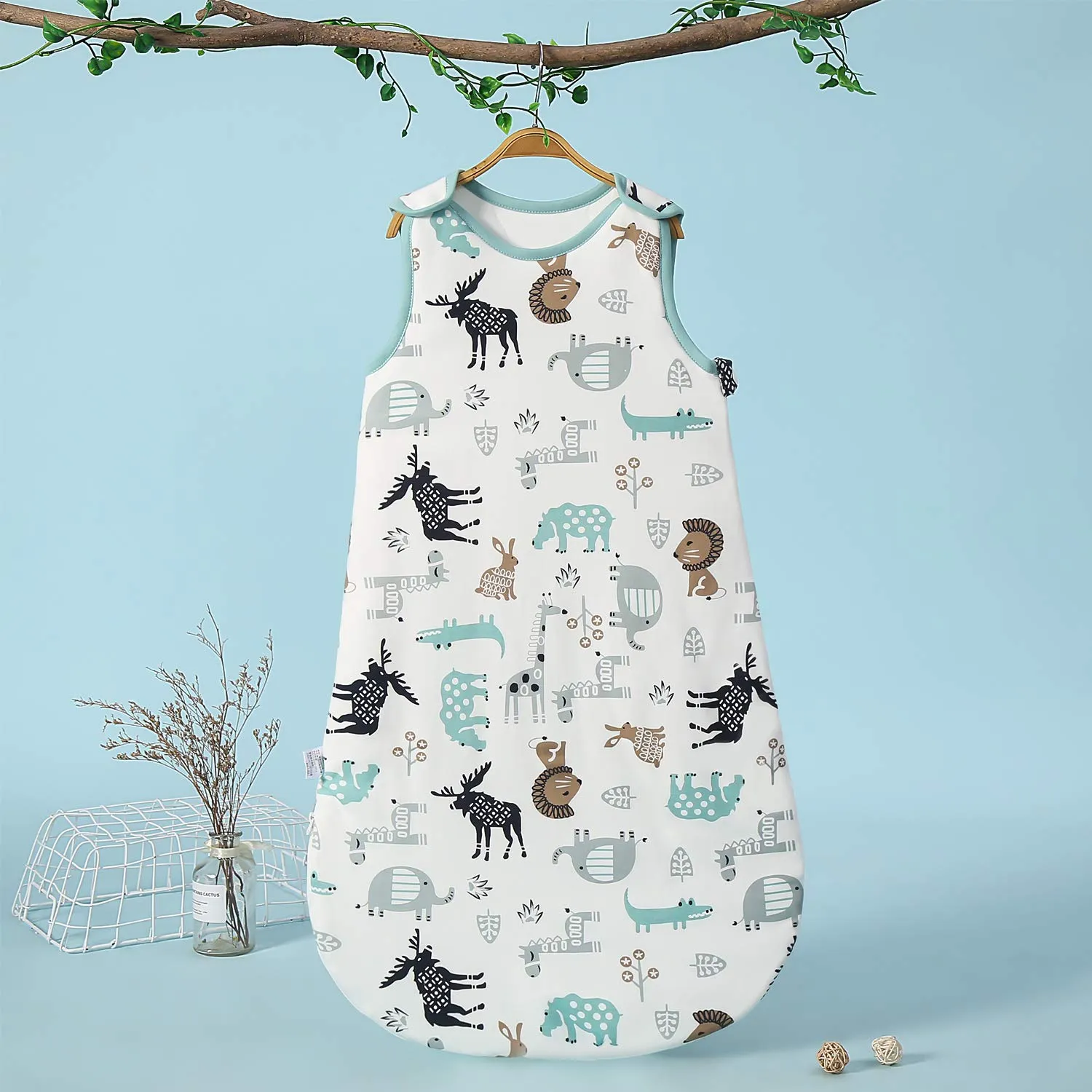 Mosebears Mosbears Sacco nanna invernale per bambini, 2,5 Tog, 100% cotone, diverse dimensioni dalla nascita fino a 24 mesi, adatto per tutto l'anno - immagine 2