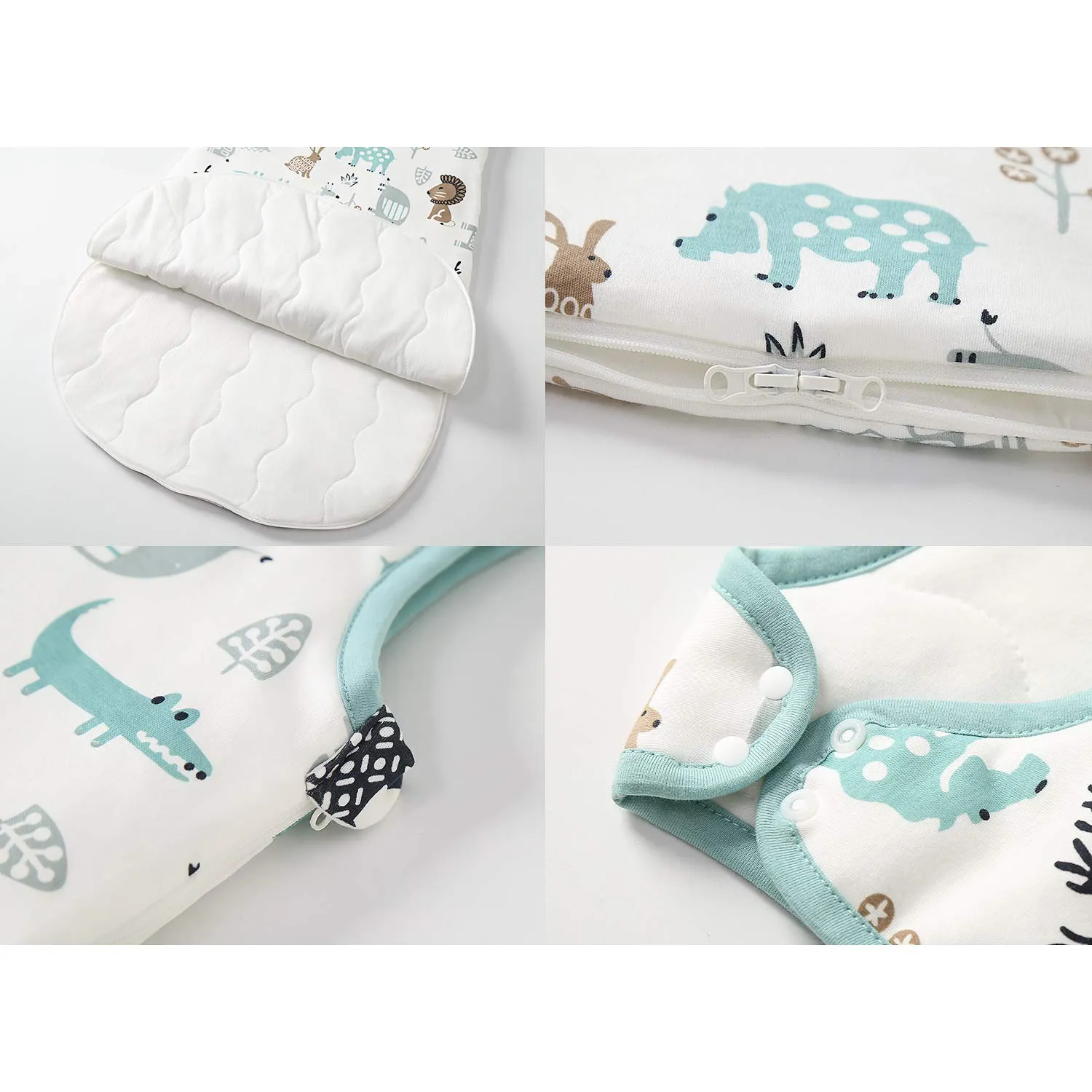 Mosebears Mosbears Sacco nanna invernale per bambini, 2,5 Tog, 100% cotone, diverse dimensioni dalla nascita fino a 24 mesi, adatto per tutto l'anno - immagine 5
