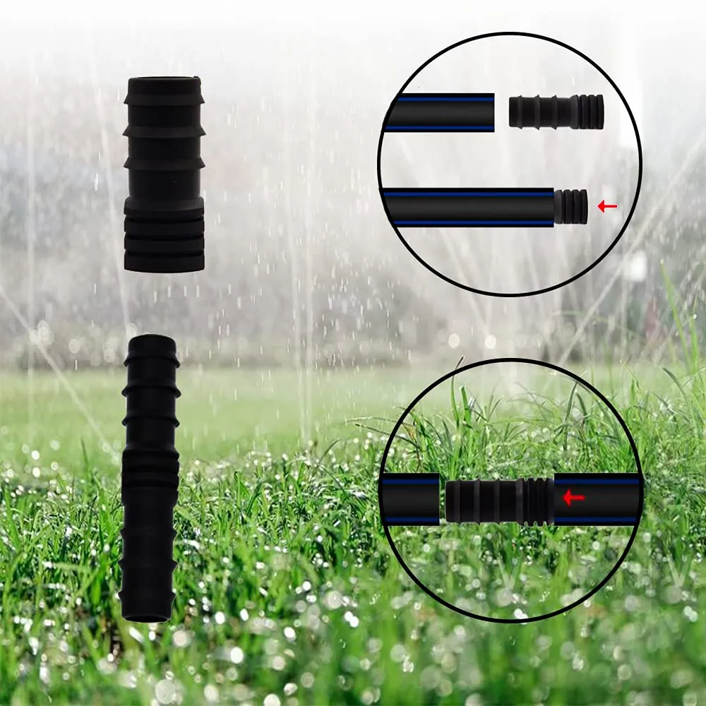 40Pcs Raccordi per Ala Gocciolante, BetterJonny Kit di Raccordi per Irrigazione per Tubi per 16mm Impianto di Irrigazione a Goccia Tee Gomiti Accoppiamento Chiusura Terminale Tappi Terminali - immagine 4