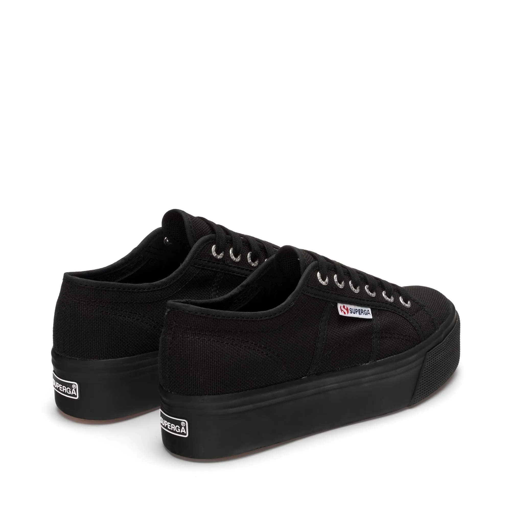 SUPERGA - Sneakers, Donna, Nero, Cotone, Casual, 2790 Platform, Taglia: 35 - immagine 4