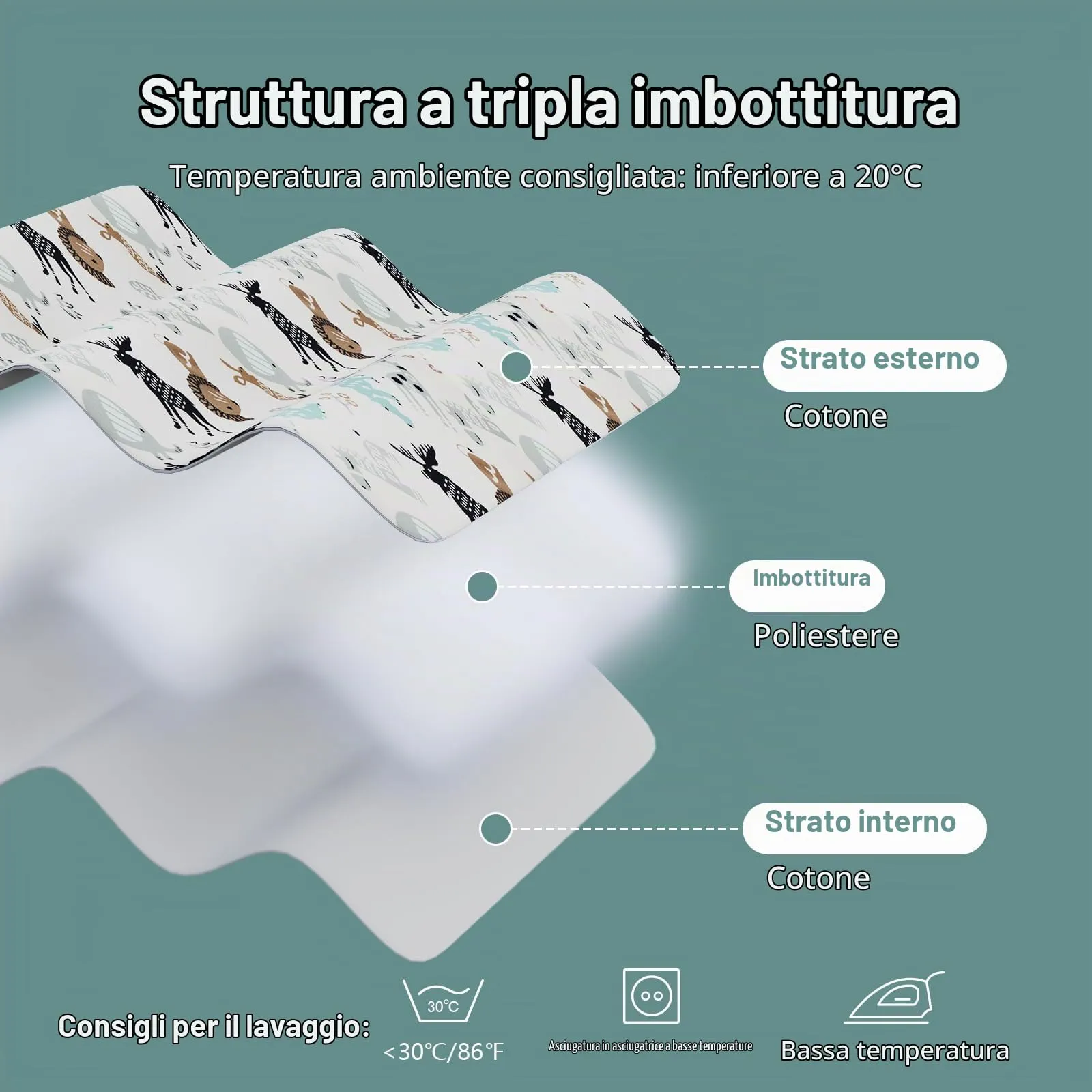 Mosebears Sacco nanna invernale per bambini, 2,5 Tog, 100% cotone, diverse dimensioni, dalla nascita fino a 18 mesi, adatto per tutto l'anno - immagine 8