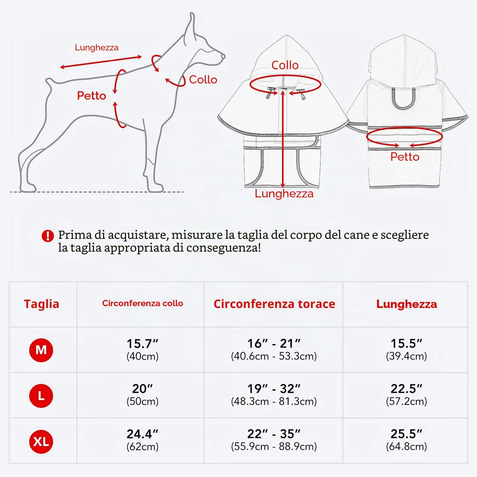 Domagiker Impermeabili per Cani - Impermeabili con Cappuccio per Cani, Cappotto Antipioggia per Cani Regolabile Riflettente, Giacca Antipioggia Antivento per Cani Poncho Impermeabile per Cani di - immagine 5