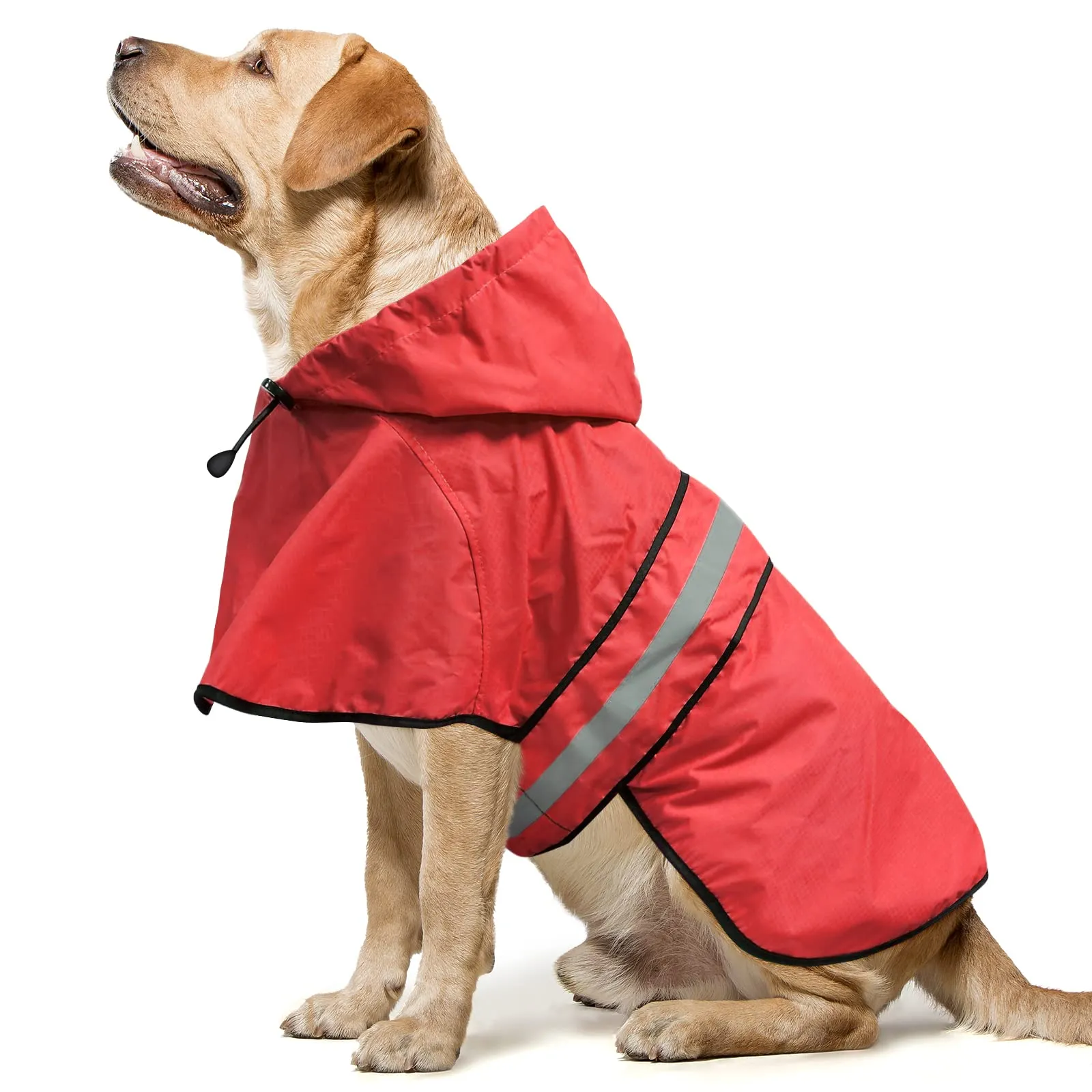 Domagiker Impermeabili per Cani - Impermeabili con Cappuccio per Cani, Cappotto Antipioggia per Cani Regolabile Riflettente, Giacca Antipioggia Antivento per Cani Poncho Impermeabile per Cani di - immagine 7