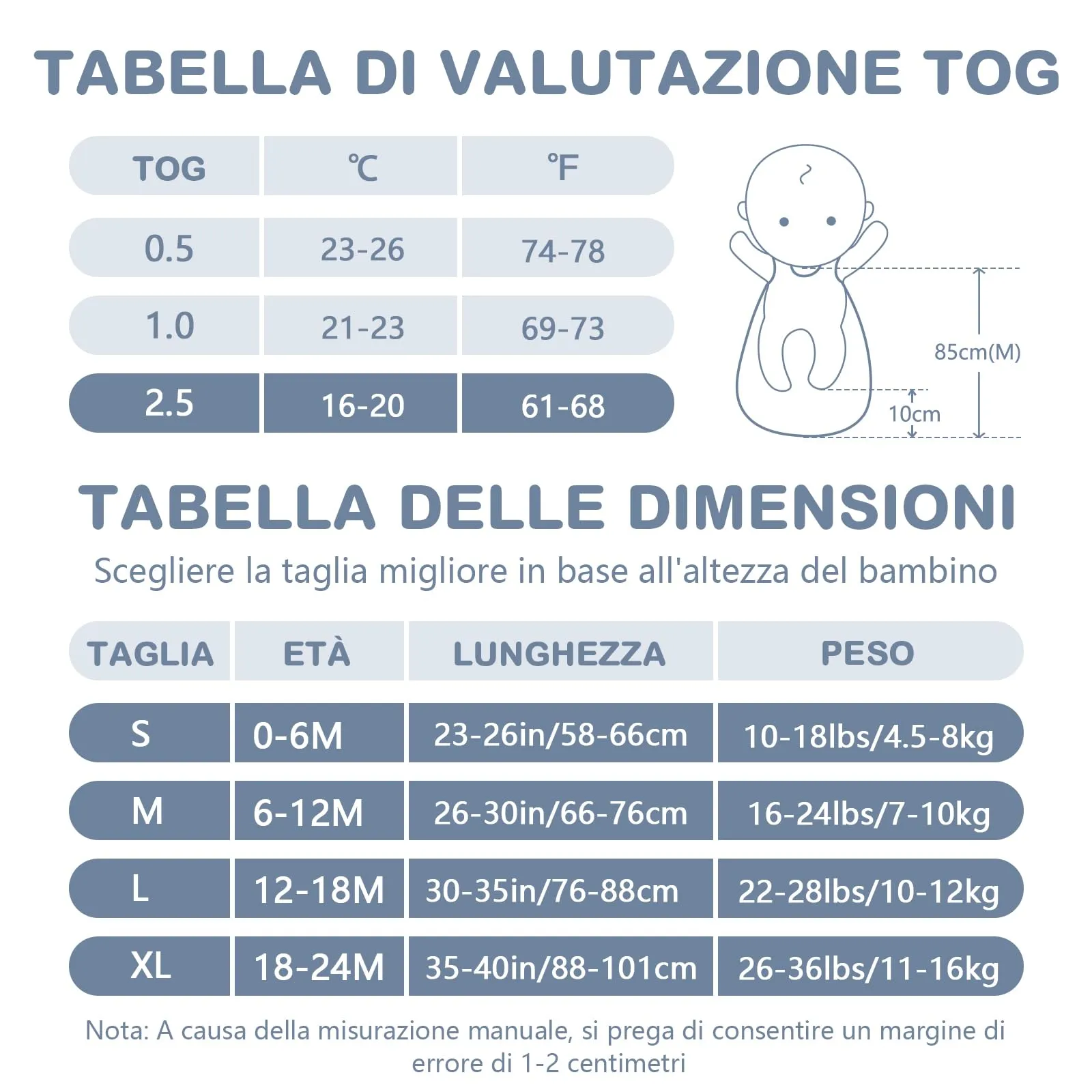 Mosebears Sacco nanna invernale per bambini, 2,5 Tog, 100% cotone, diverse dimensioni disponibili, da usare a partire dalla nascita, adatto per tutto l'anno, bianco con motivo di animali, 12-18 mesi - immagine 4