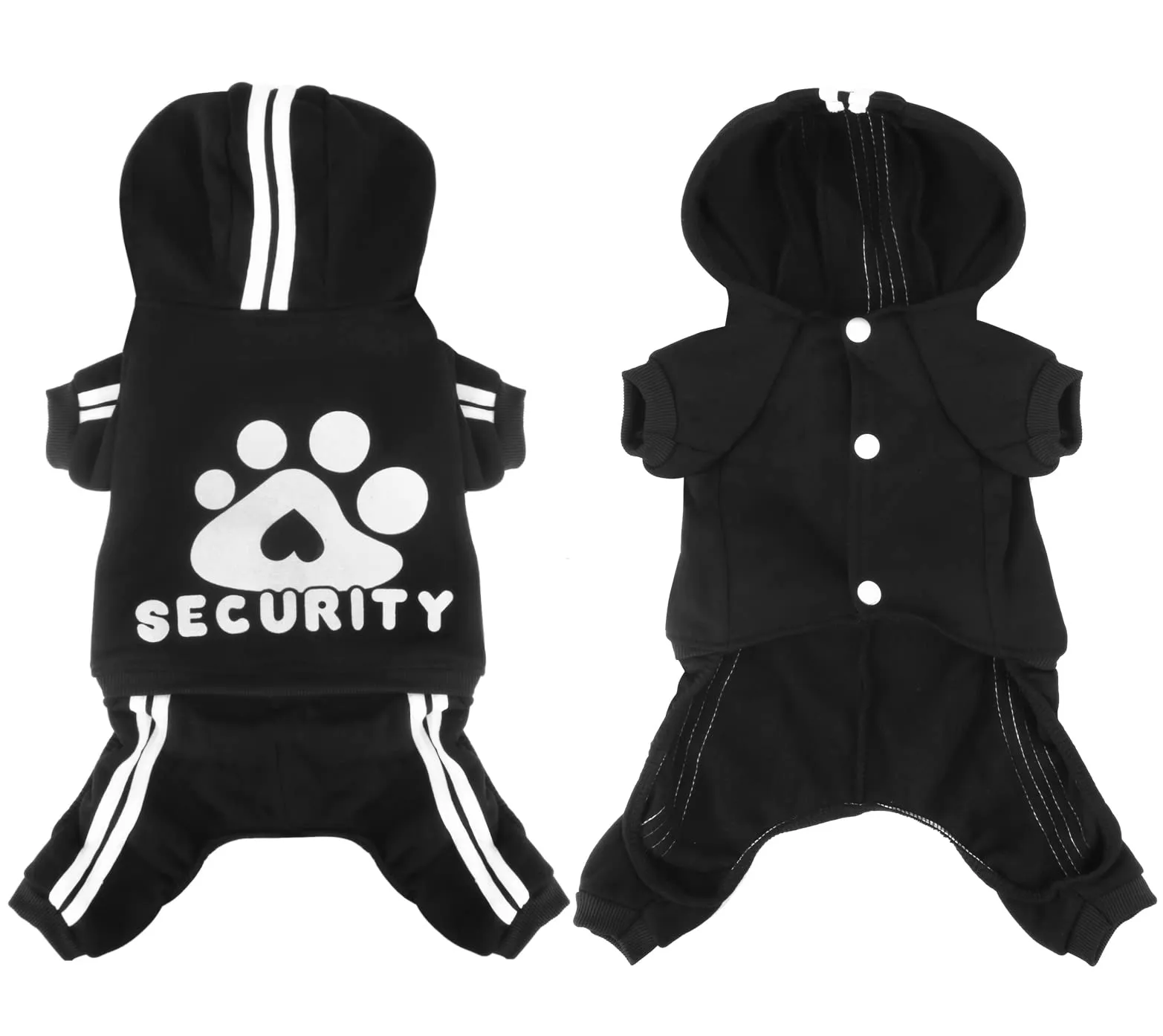 Dolahovy Felpa con cappuccio per cani Abbigliamento animali domestici Maglioni cuccioli autunno inverno Cappotti in pile cani Abito cane cotone per Chihuahua Small Medium Cani - immagine 7