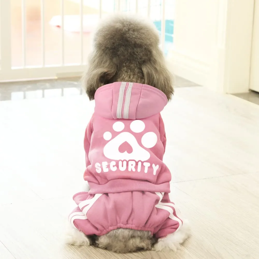 Dolahovy Felpa con cappuccio per cani Abbigliamento animali domestici Maglioni cuccioli autunno inverno Cappotti in pile cani Abito cane cotone per Chihuahua Small Medium Cani - immagine 6