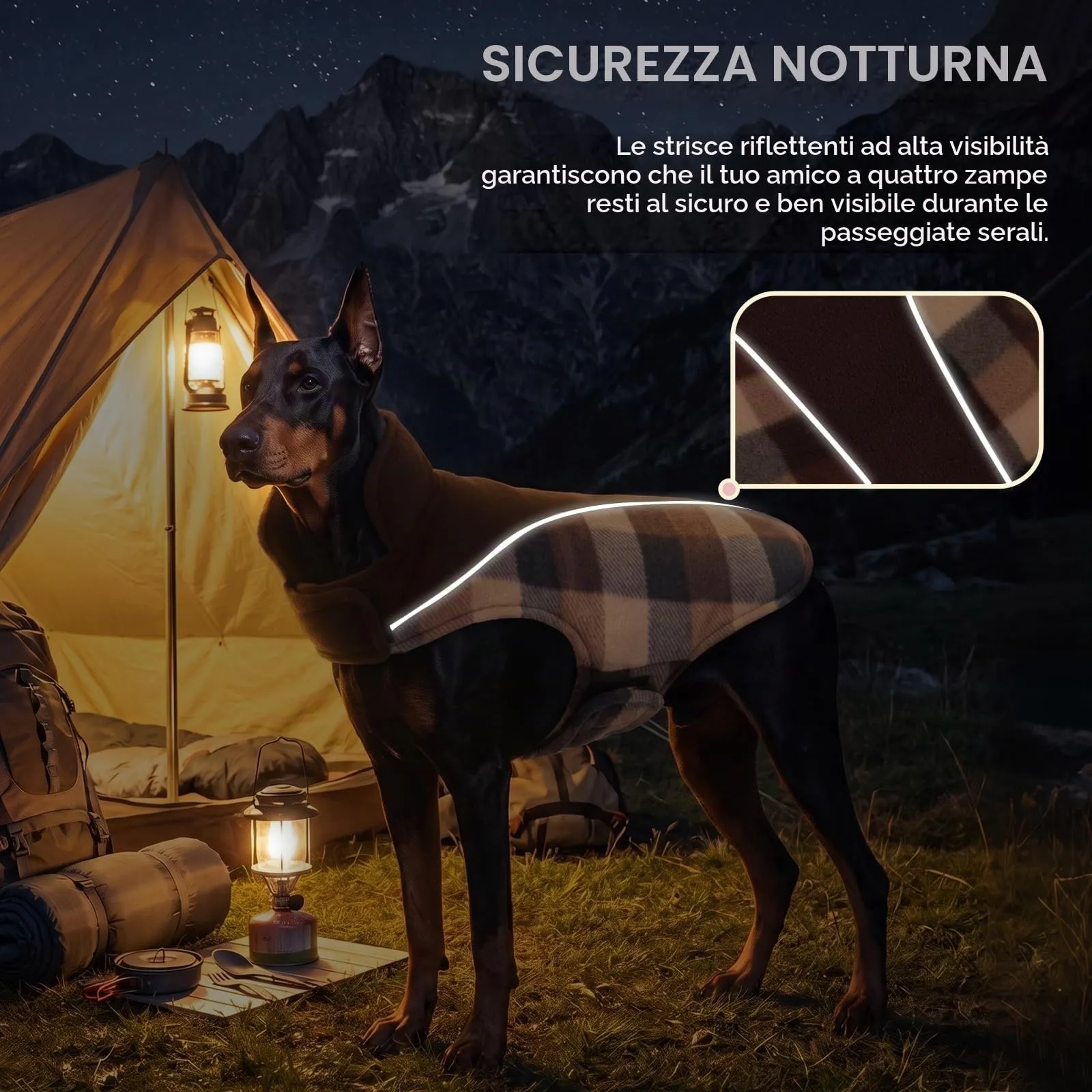 CITÉTOILE Cappotto Invernale per Cani, Giacca Calda e Antivento Marrone XS - immagine 5