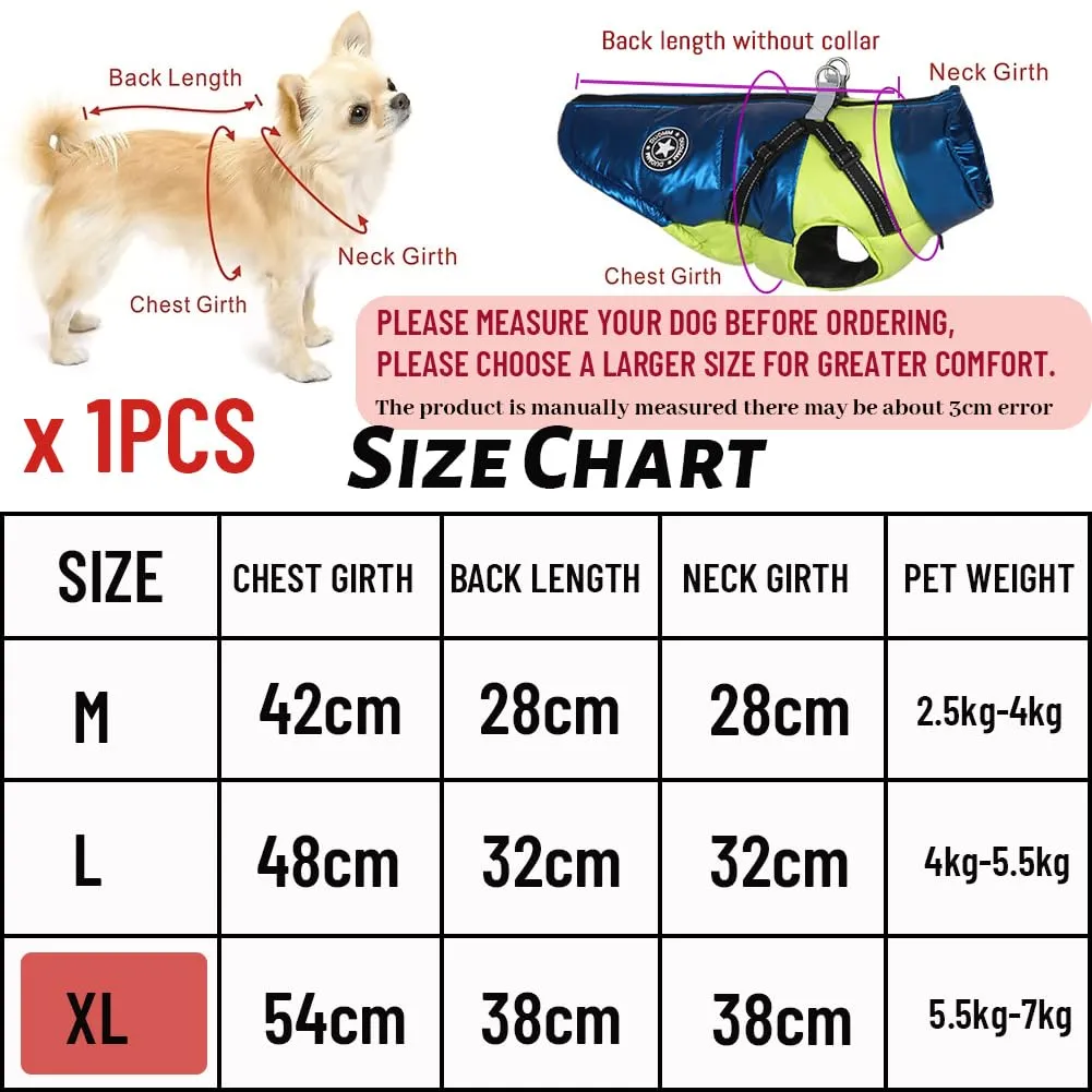 Cappotto Invernale per Cani, RosyFate Vestiti per Cani Piccoli, Giacca Cane Impermeabile, Gilet per Cani, Vestiti Caldi perr Animali Domestici, Antivento per Esterno (XL) - immagine 2