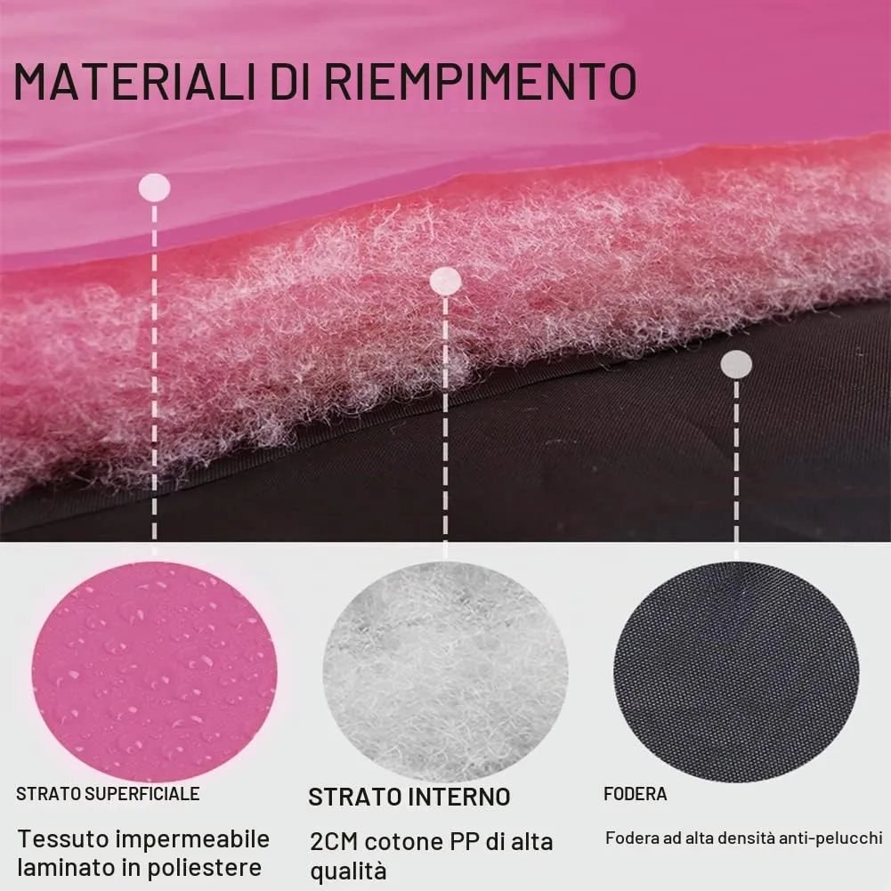 Cappotto Invernale per Cani, RosyFate Vestiti per Cani Piccoli, Giacca Cane Impermeabile, Gilet per Cani, Vestiti Caldi perr Animali Domestici, Antivento per Esterno (Rosa M) - immagine 4