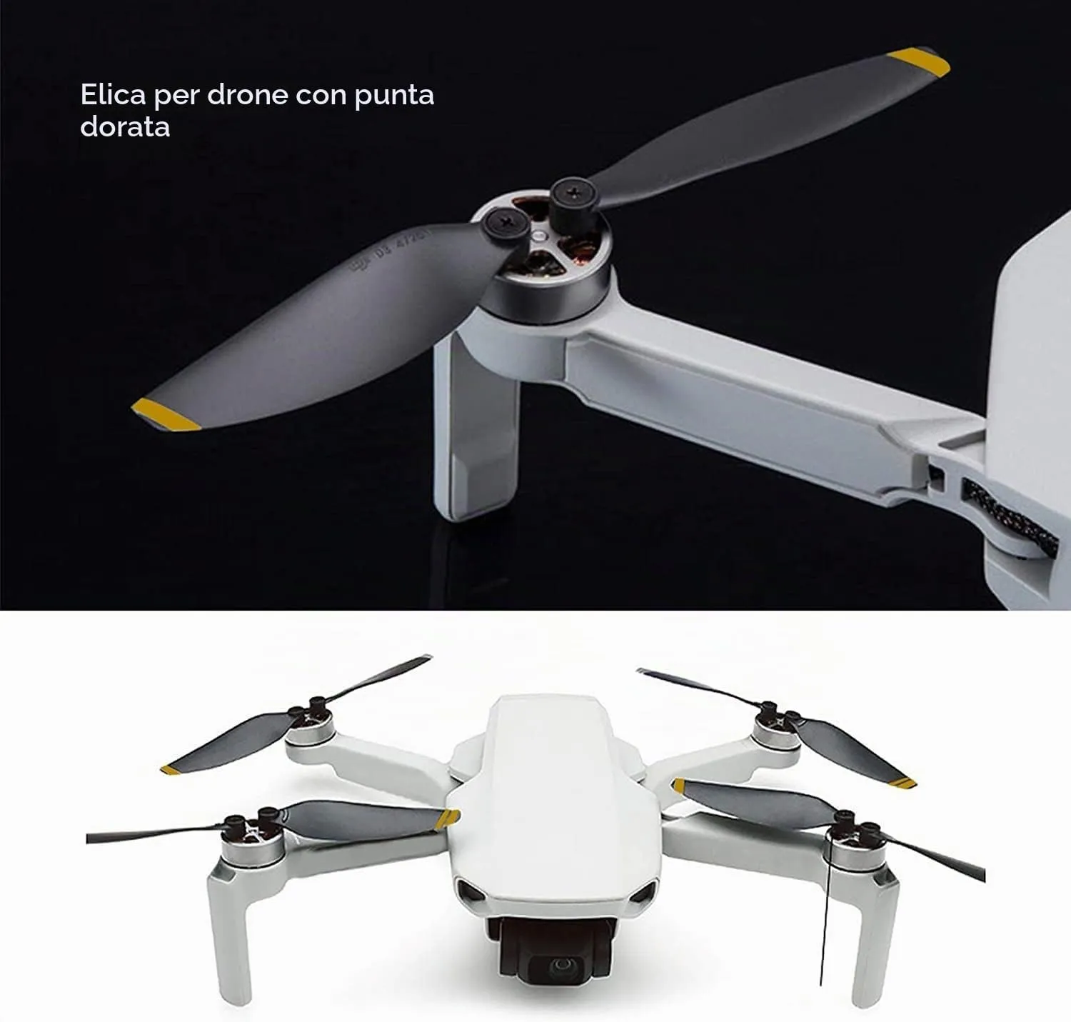 Bocguy 16 Pcs Eliche Mavic Mini con 24 Viti & Cacciavite, Mavic Mini Eliche per Sostituzione del Drone, Basso Rumore & Stabile (Oro) - immagine 6