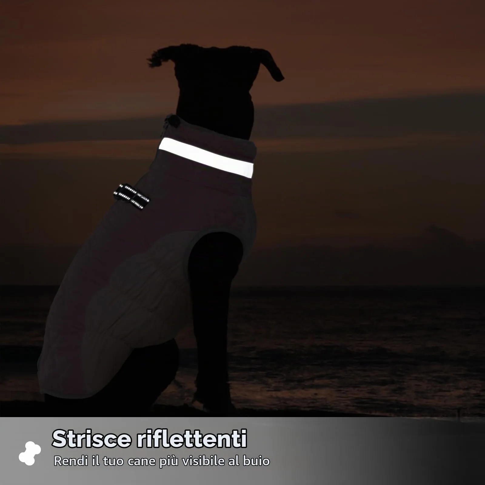 PUMYPOREITY Cappotto Invernale Cani, Vestito Caldo Impermeabile Vest Abbigliamento Anti-neve Doggy Giacca Felpa Cotone Tuta da Sci per Cani con Colletto in Pelliccia Piegabile(Rosa, M) - immagine 5