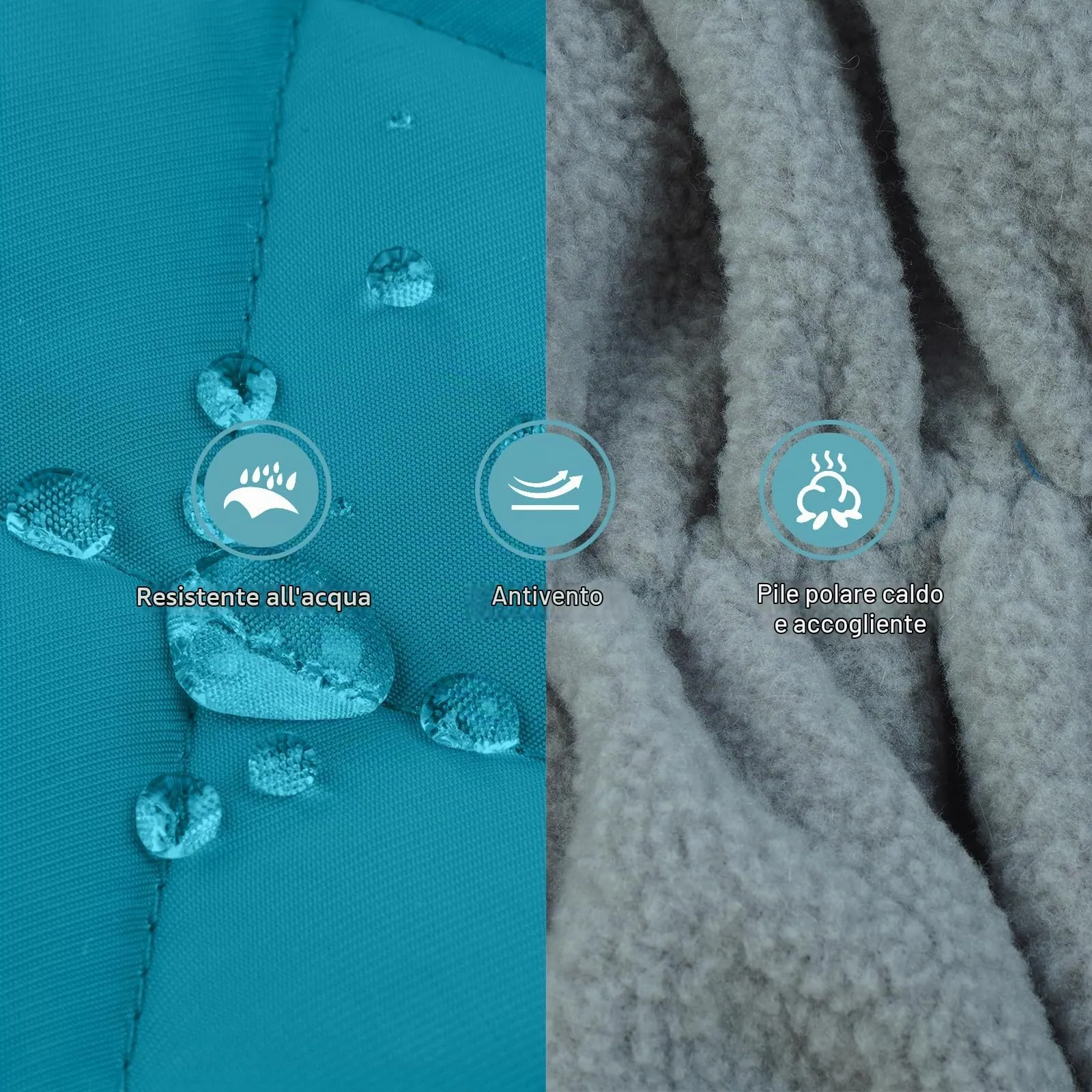 PUMYPOREITY Giacca Invernale Impermeabile Cani, Giubbotto Calda Antivento Cuccioli Riflettente Cappottino con Fodera in Pile Vestito Invernale Gilet Riflettente per Cani(Verde Scuro, XL) - immagine 3