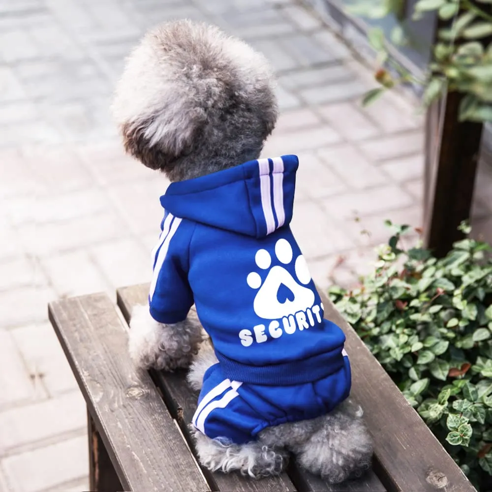 Dolahovy Felpa con cappuccio per cani Abbigliamento animali domestici Maglioni cuccioli autunno inverno Cappotti in pile cani Abito cane cotone per Chihuahua Small Medium Cani - immagine 4