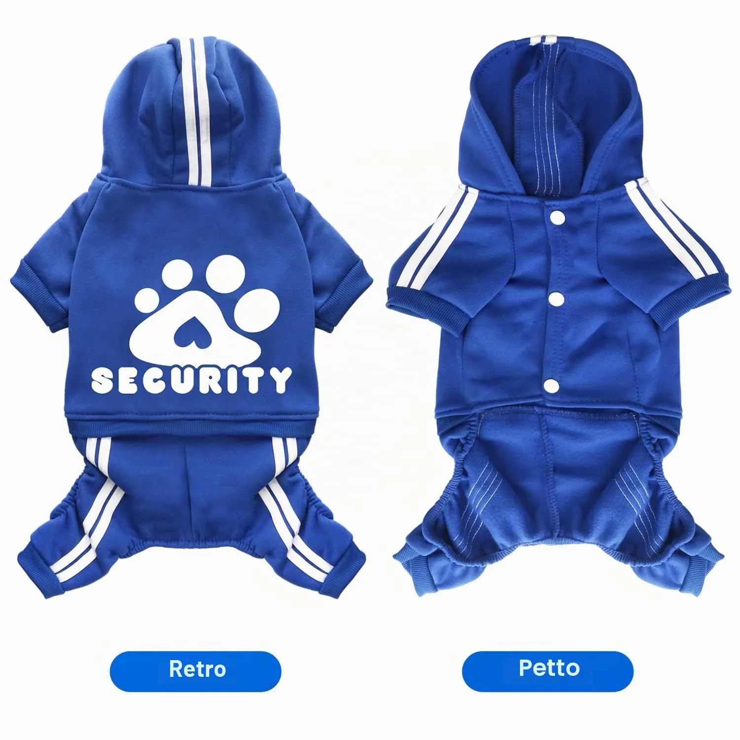 Dolahovy Felpa con cappuccio per cani Abbigliamento animali domestici Maglioni cuccioli autunno inverno Cappotti in pile cani Abito cane cotone per Chihuahua Small Medium Cani - immagine 7