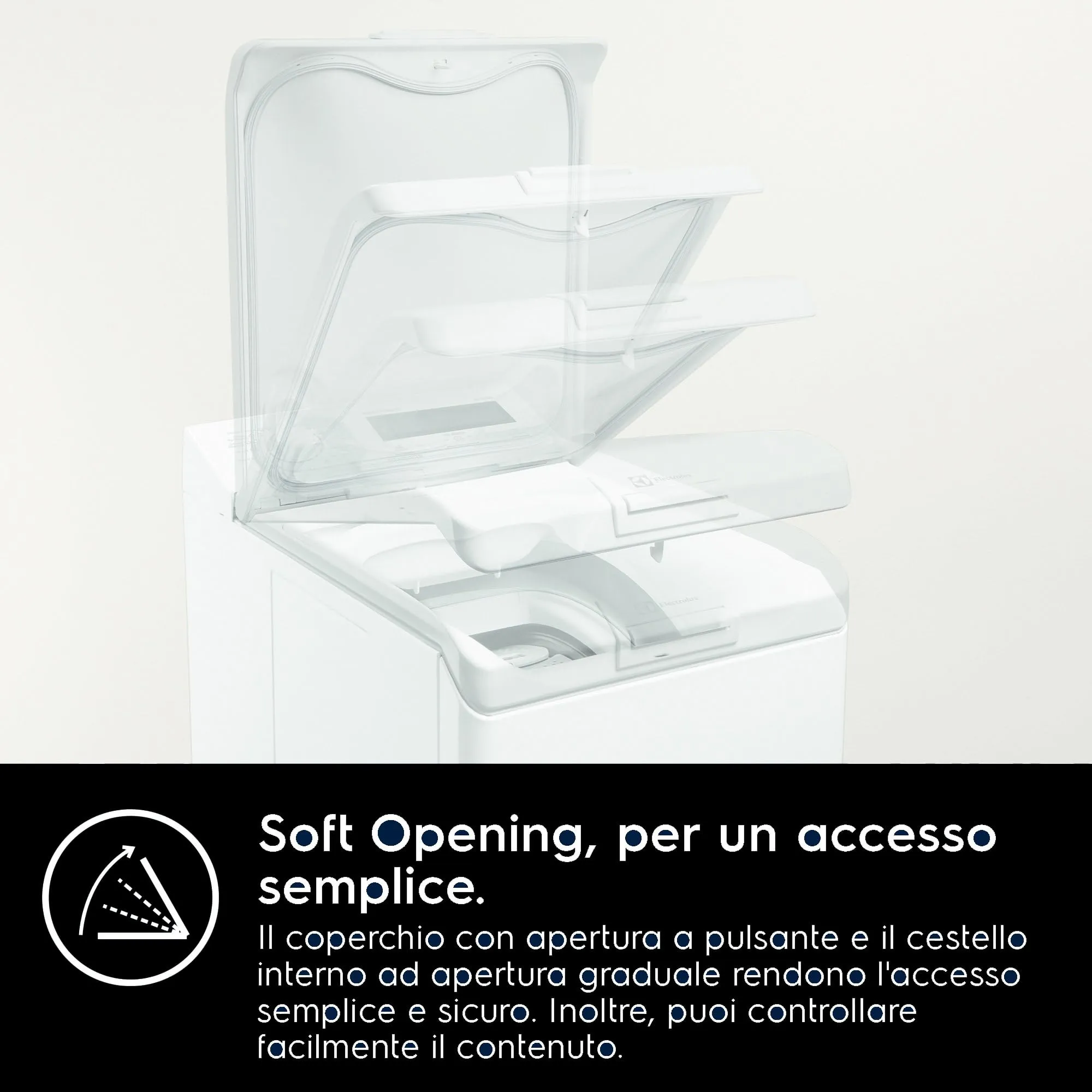 AEG Serie 6000 Lavatrice a Carica Dall'alto, 6 kg, LTR6G62D, Classe D, Tecnologia ProSense, Opzione SoftPlus, Programma Eco TimeSave, 850x400x620 mm, Bianco - immagine 4